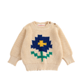 Baby sweater Pixel Daisy White