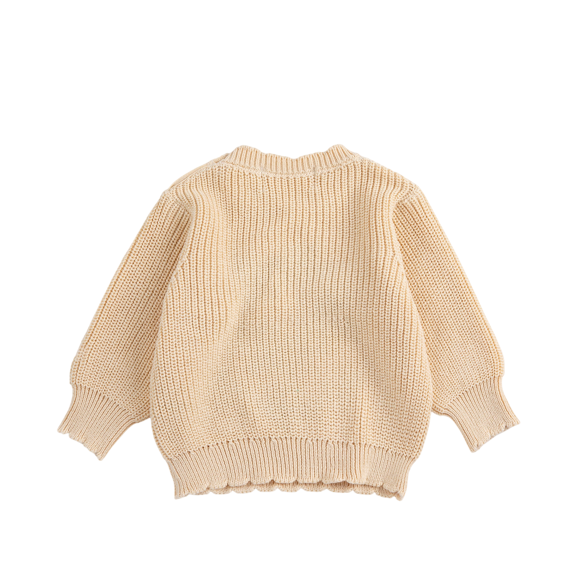 Baby sweater Pixel Daisy White