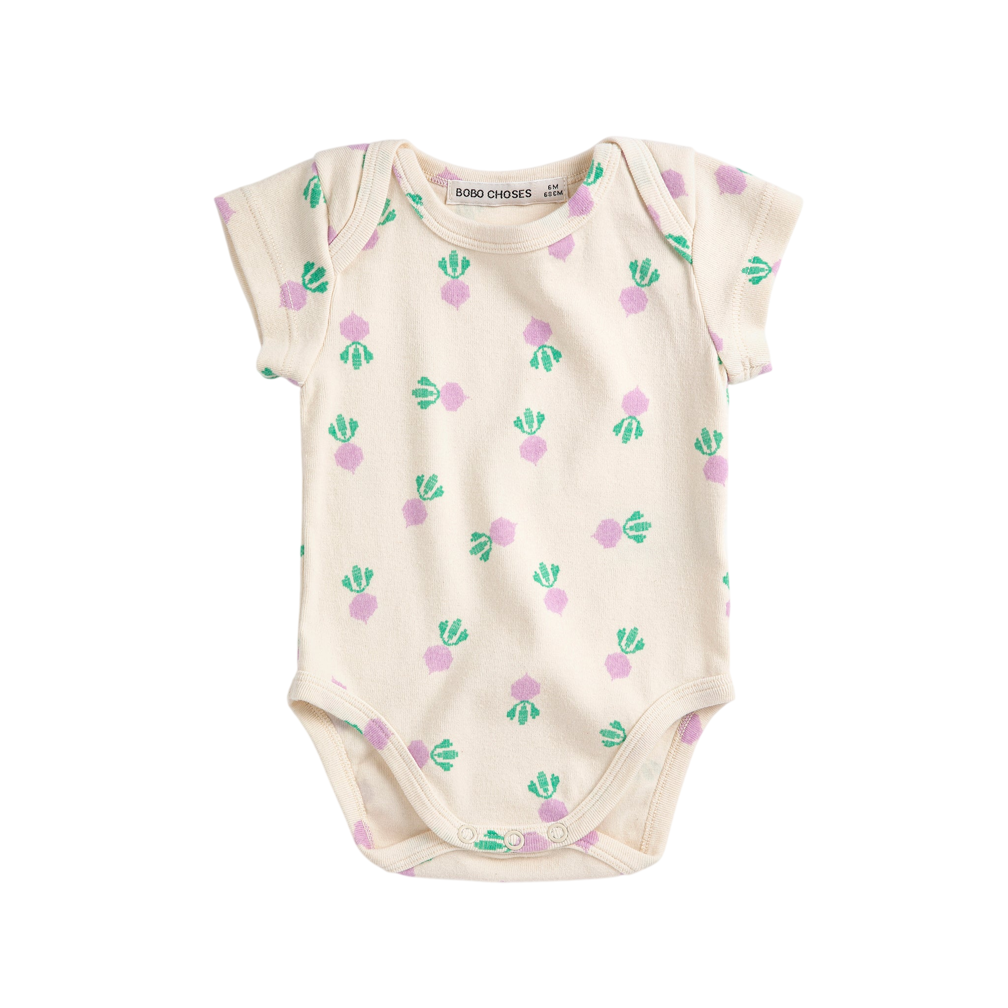 Body pour bébé Pixel Sugar Beet White