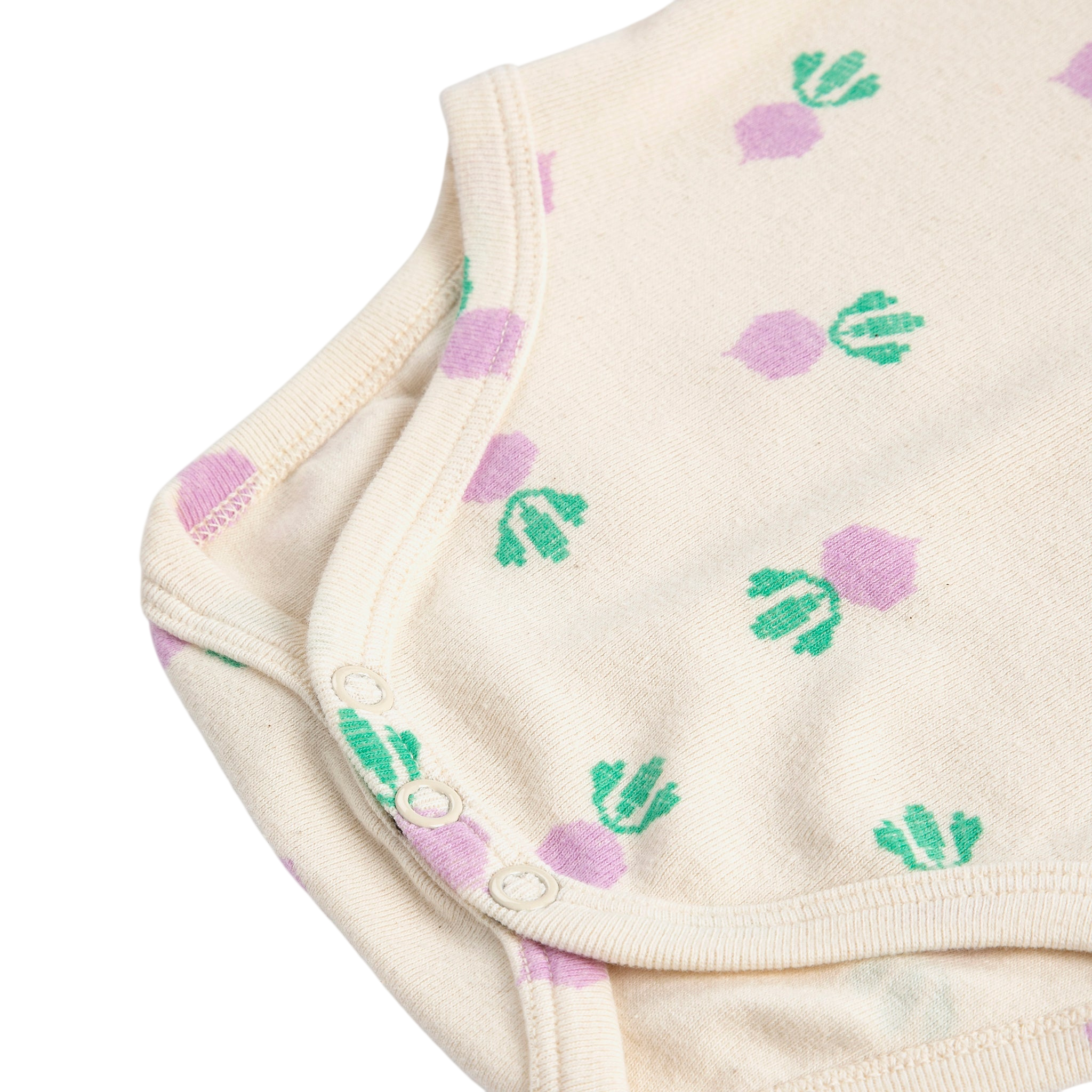 Body pour bébé Pixel Sugar Beet White