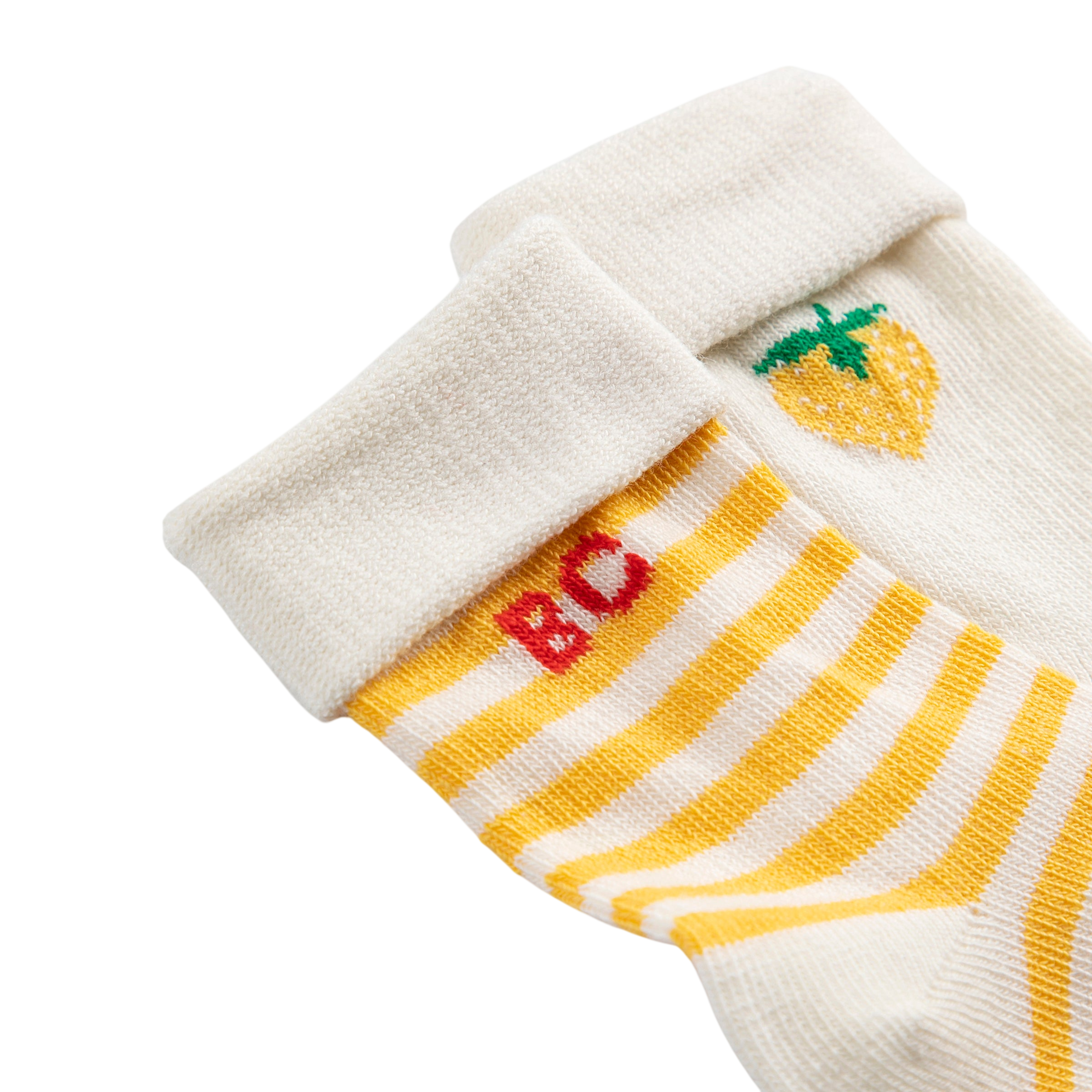 Baby Socken Pixel Strawberry 2er-Set White