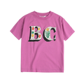 T-shirt Spring Letters Purple