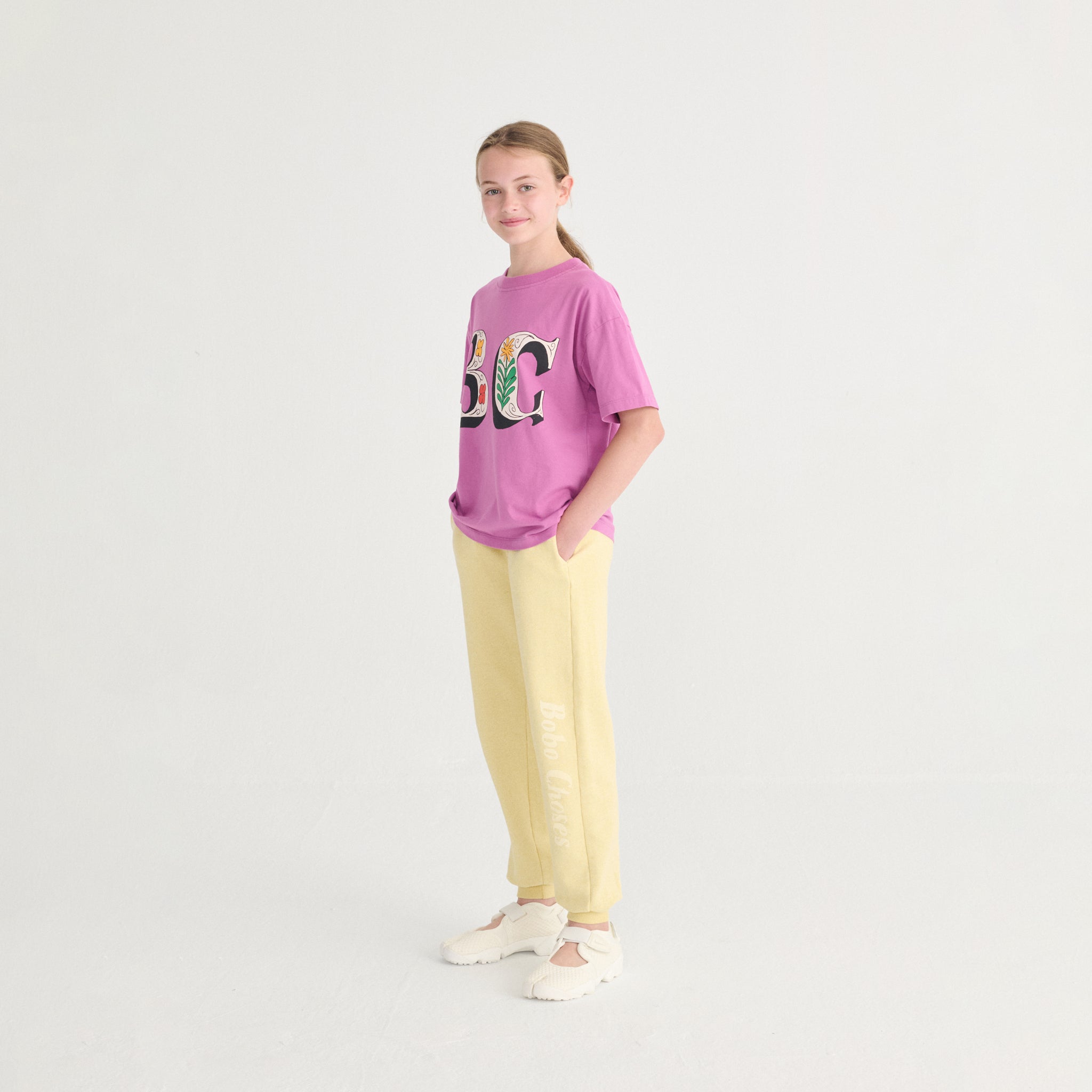 T-Shirt Spring Letters Purple