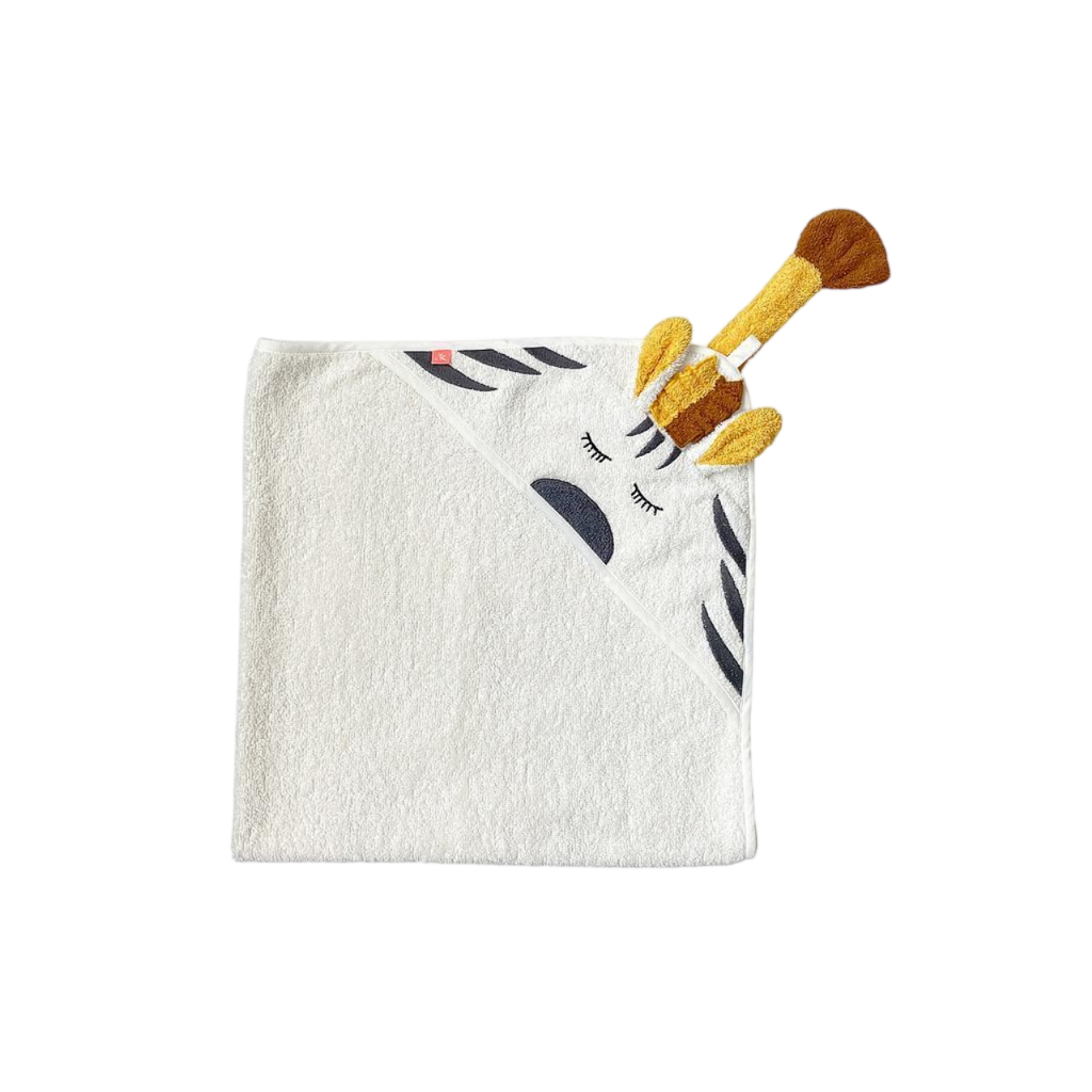 Hooded towel zebra