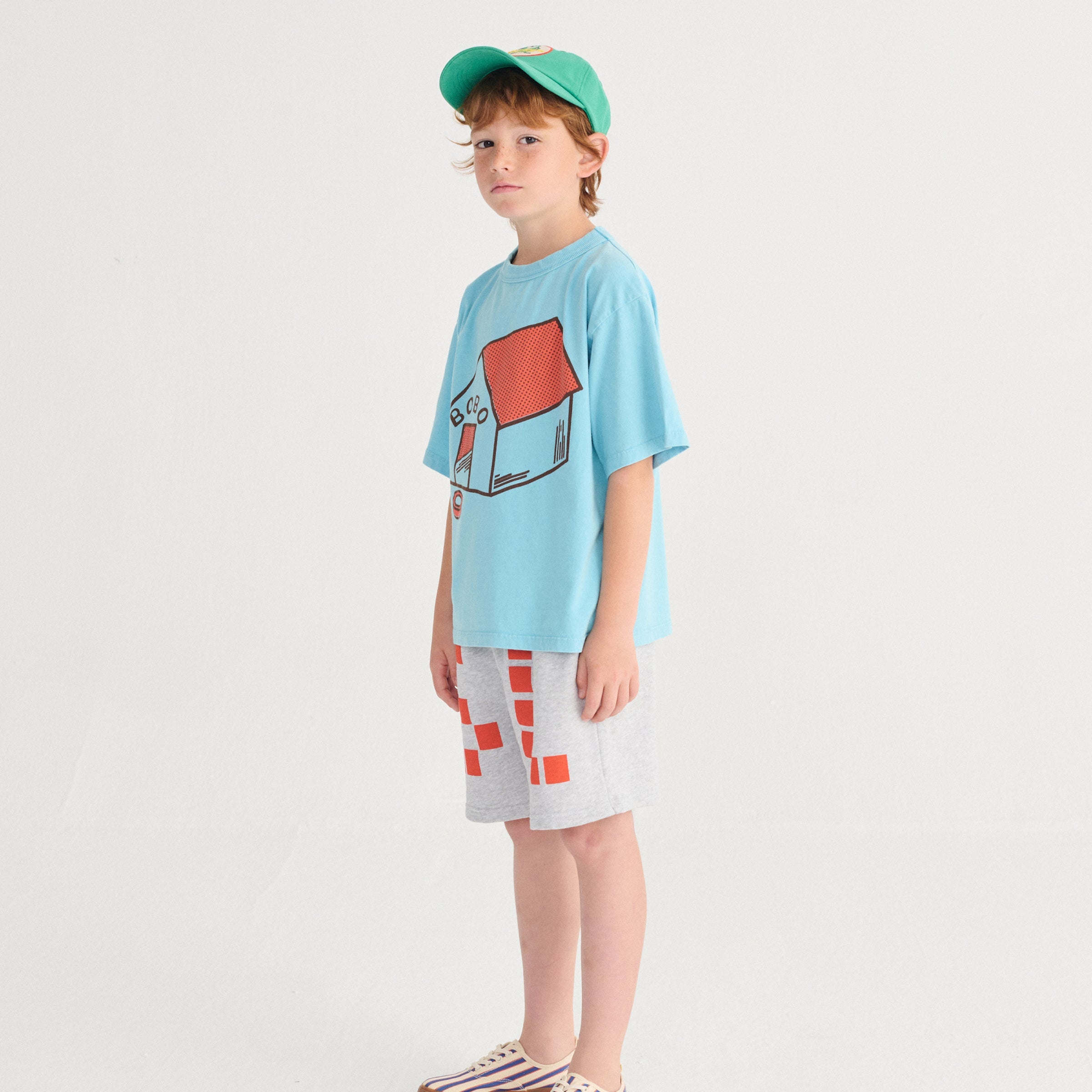 Bermuda Short Square Bobo Choses Heather Grey