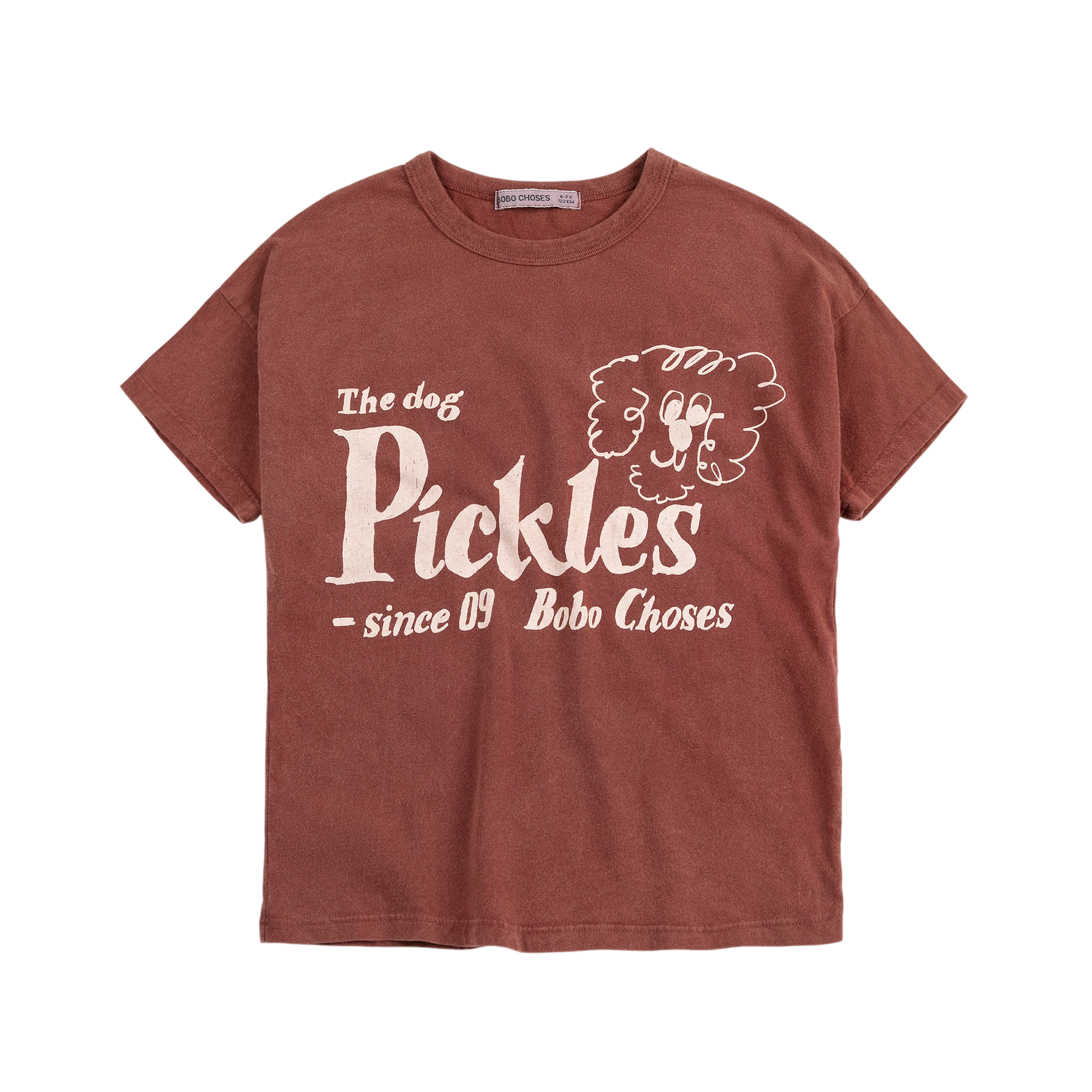 T-shirt Pickles The Dog Brown
