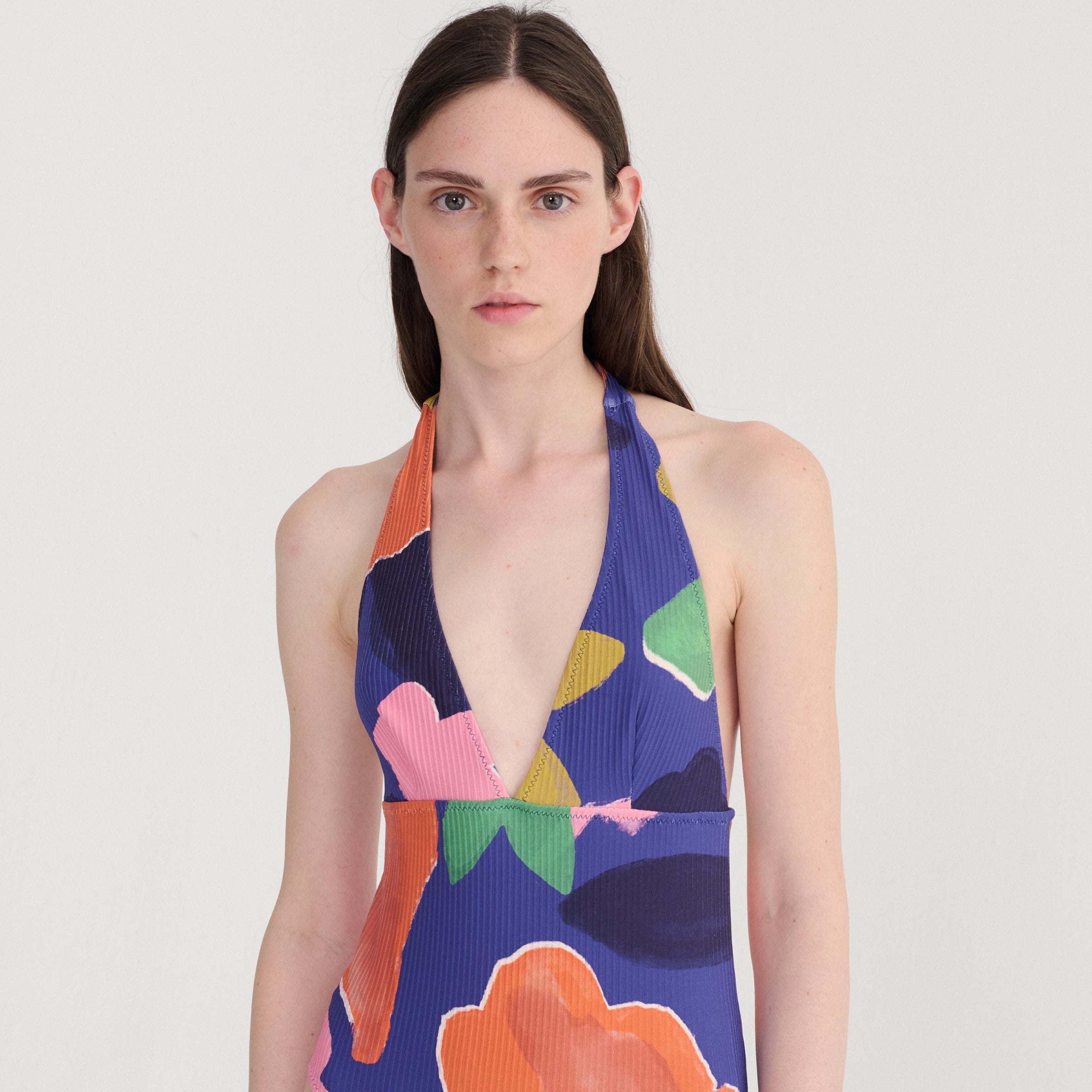 Adult Badeanzug Blooming Color Pattern