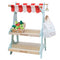 Honeybee stand de marché en bois