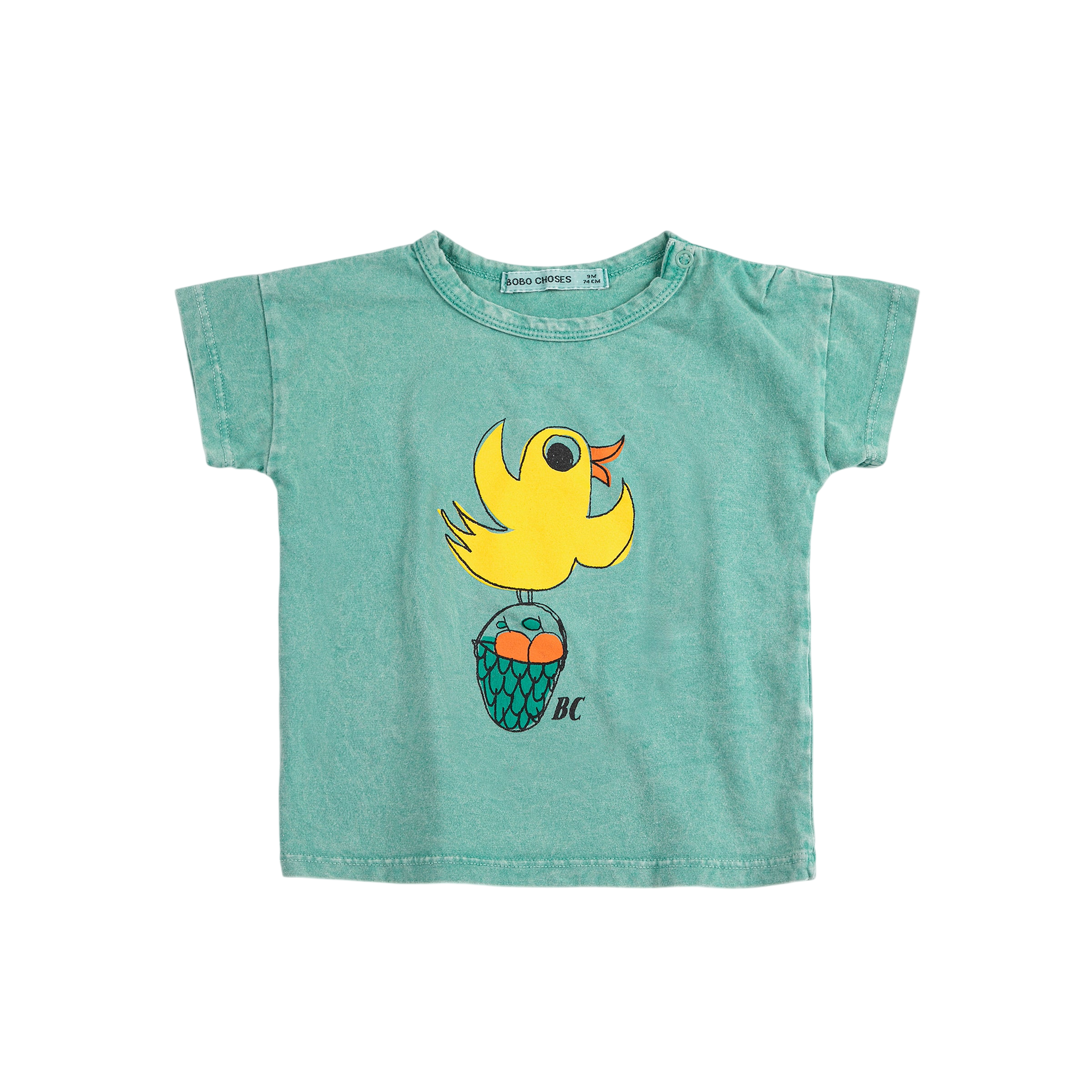Baby T-shirt Flying Oranges Green