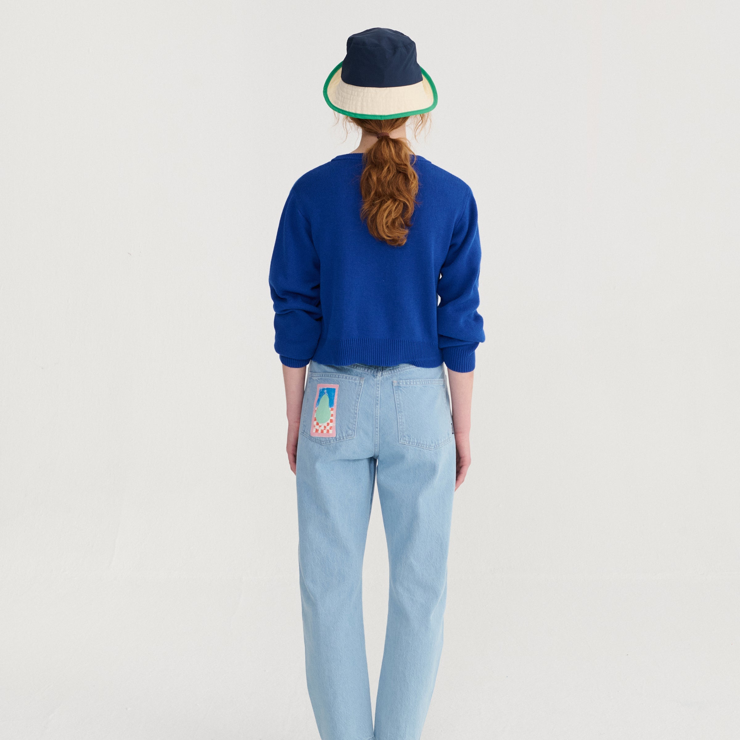 Cardigan adulte Summer Trip Bird Blue