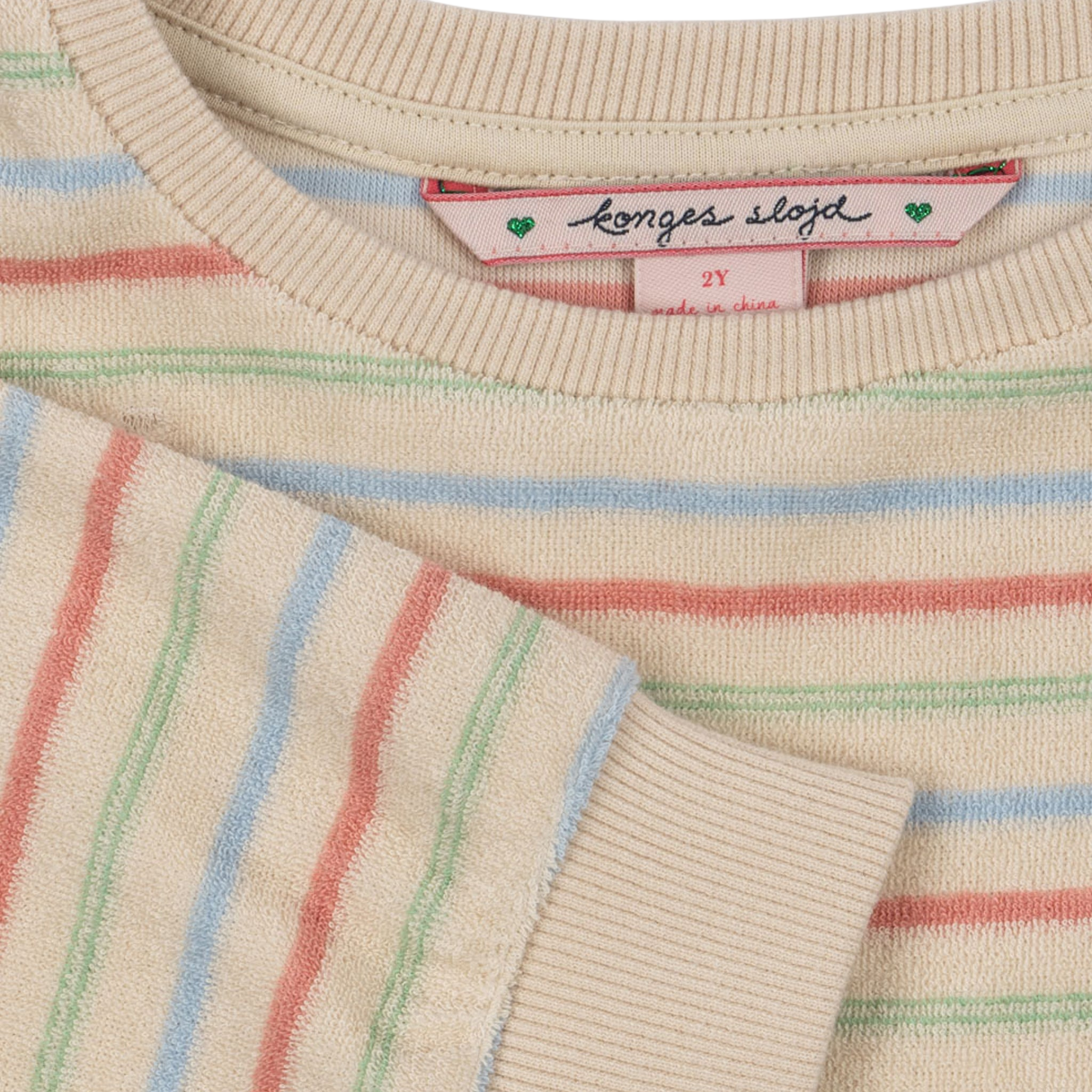 Sweatshirt Itty Rib Confetti Stripe