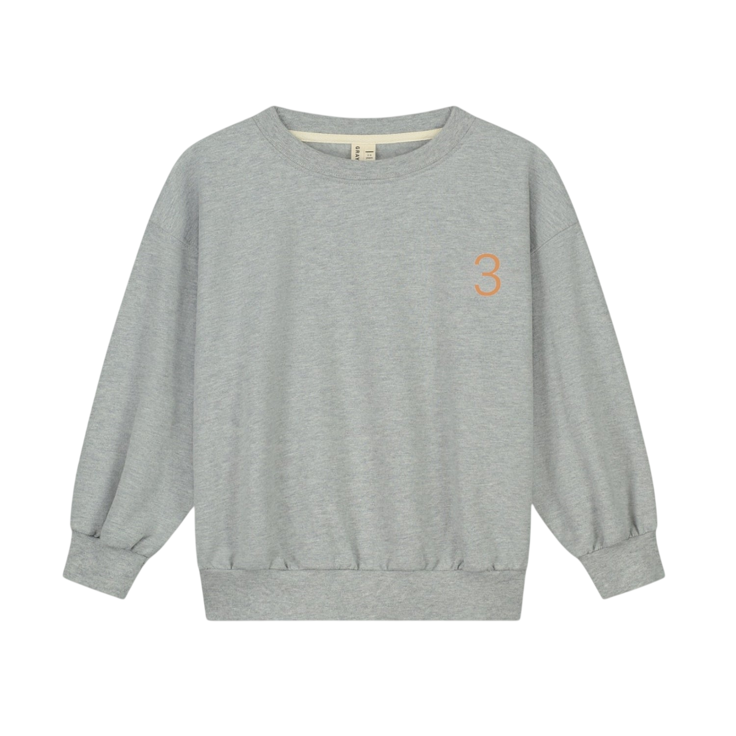Birthday Sweatshirt 3 Grey Melange Melon