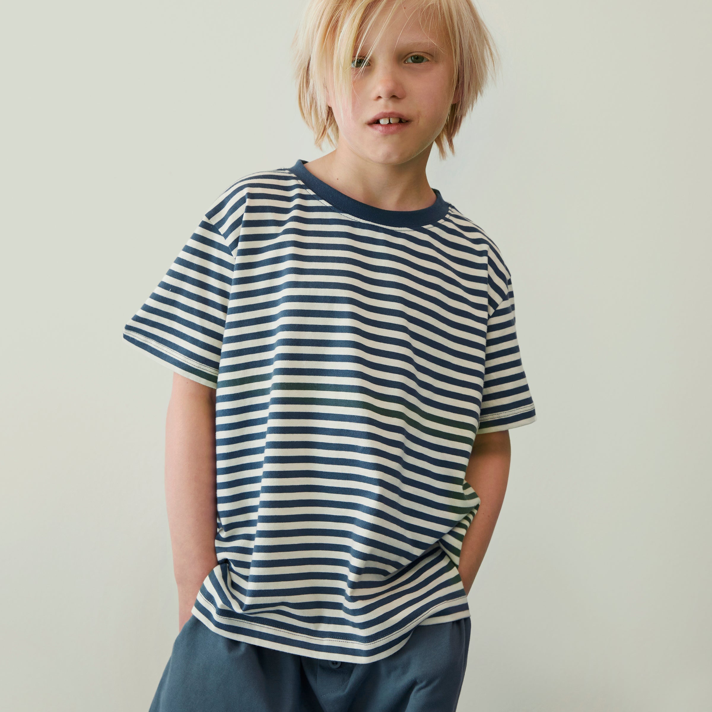 Short Bouton Gris Pierre