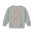 Baby Birthday Sweatshirt 2 Grey Melange Melon