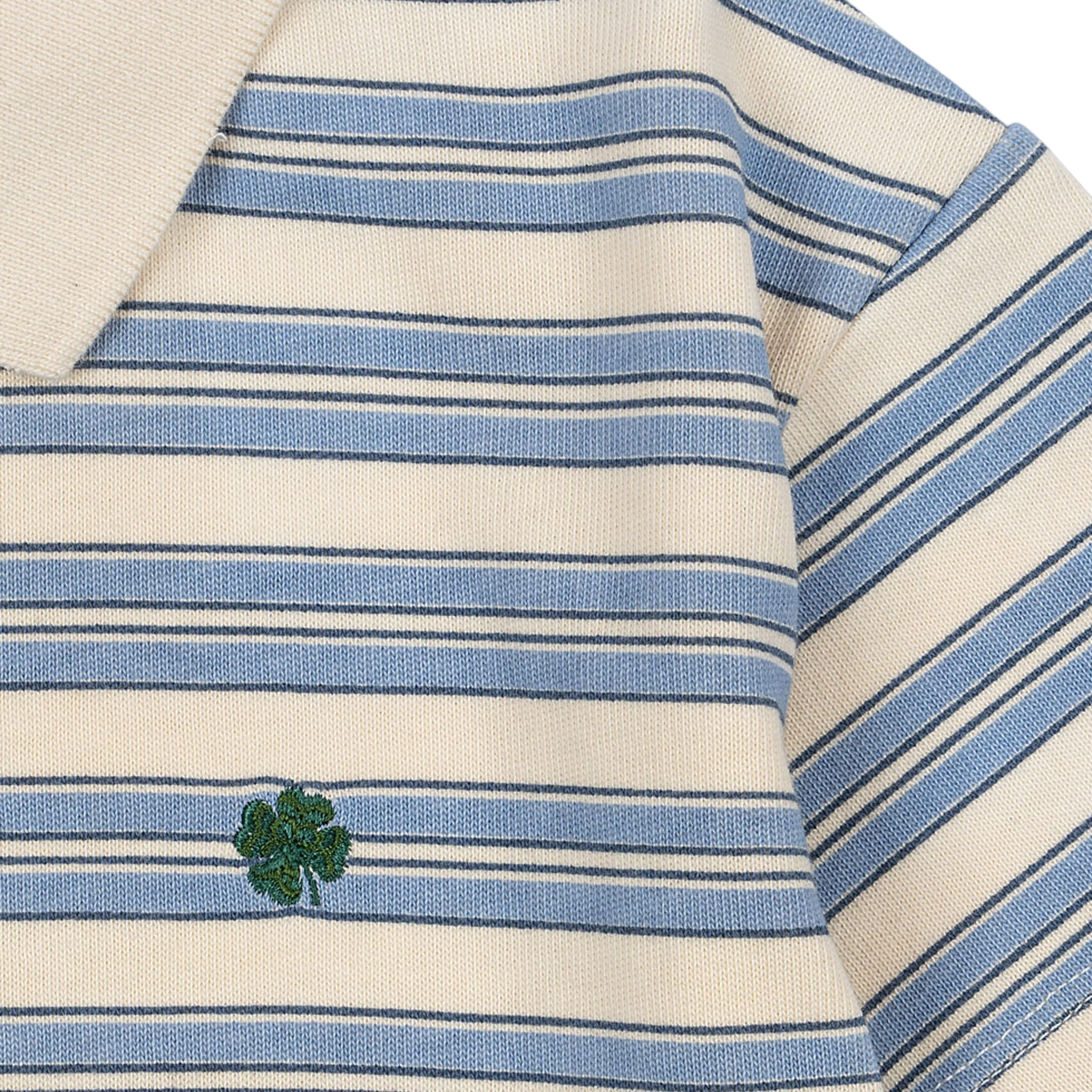 Poloshirt Spotty Stripe Ciel