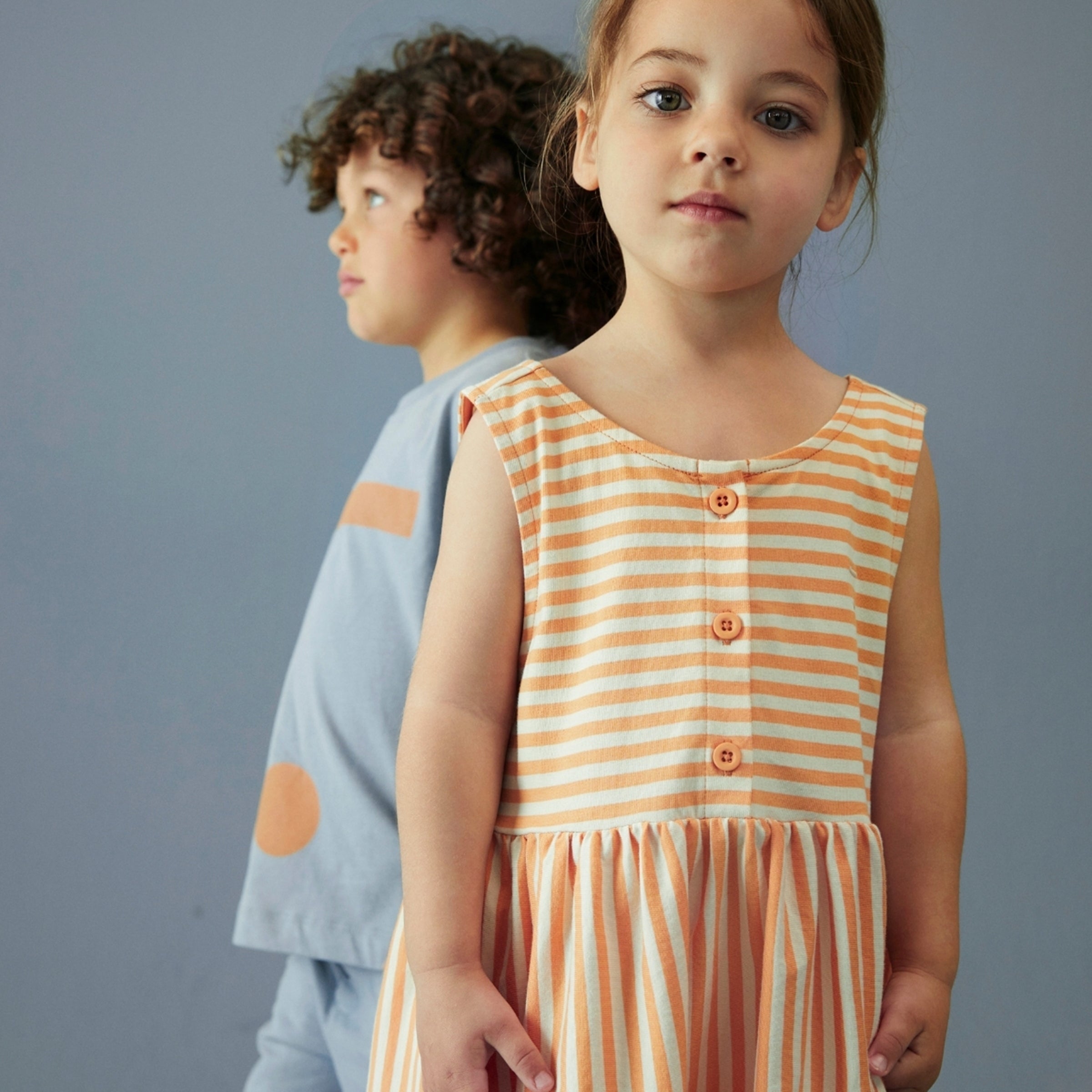 T-shirt Logo Stone Grey Melon