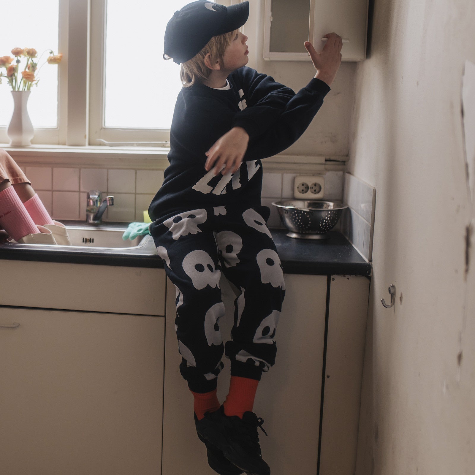 Ghostify Black trainer pants