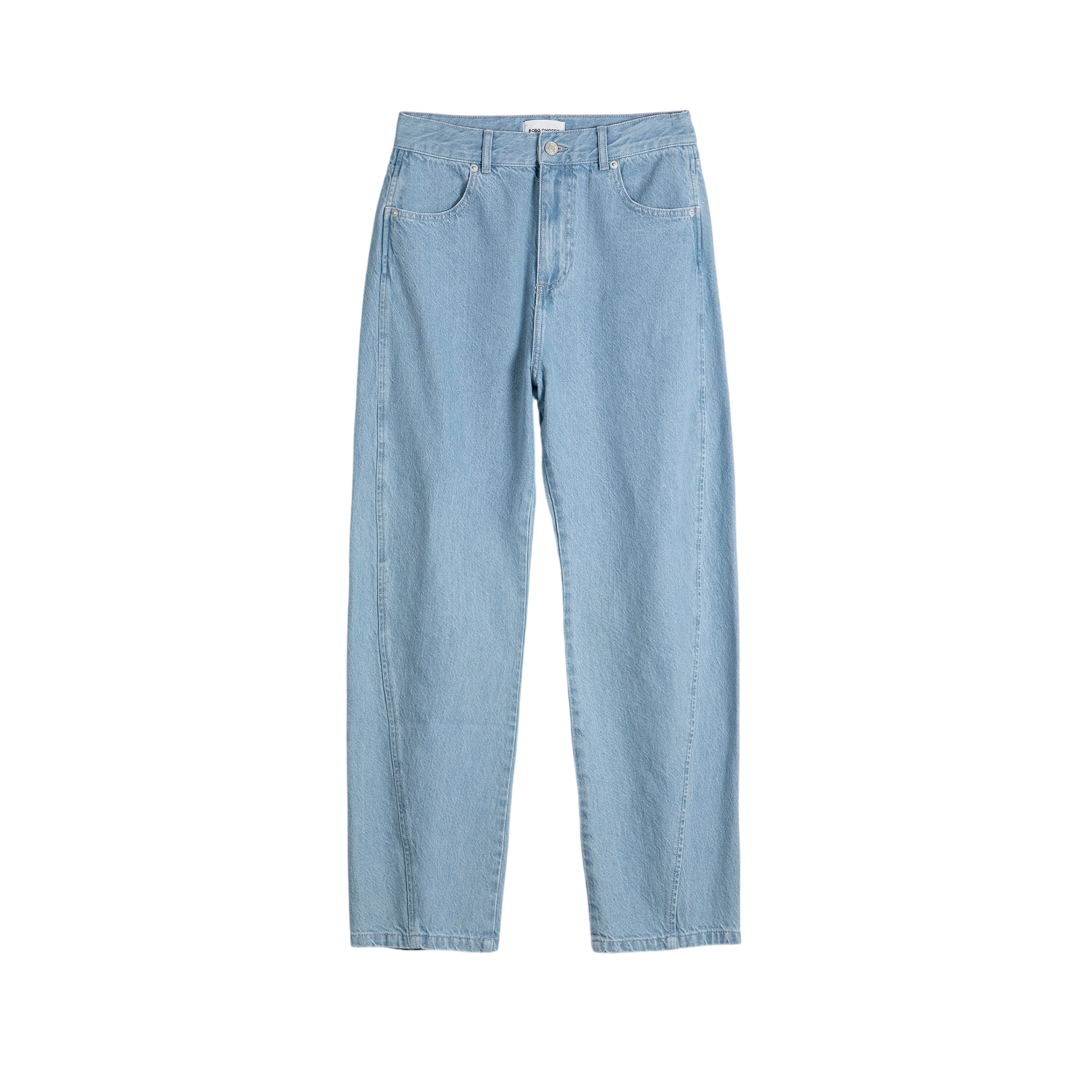 Jeans adulte taille haute Simple Pear Bleu clair