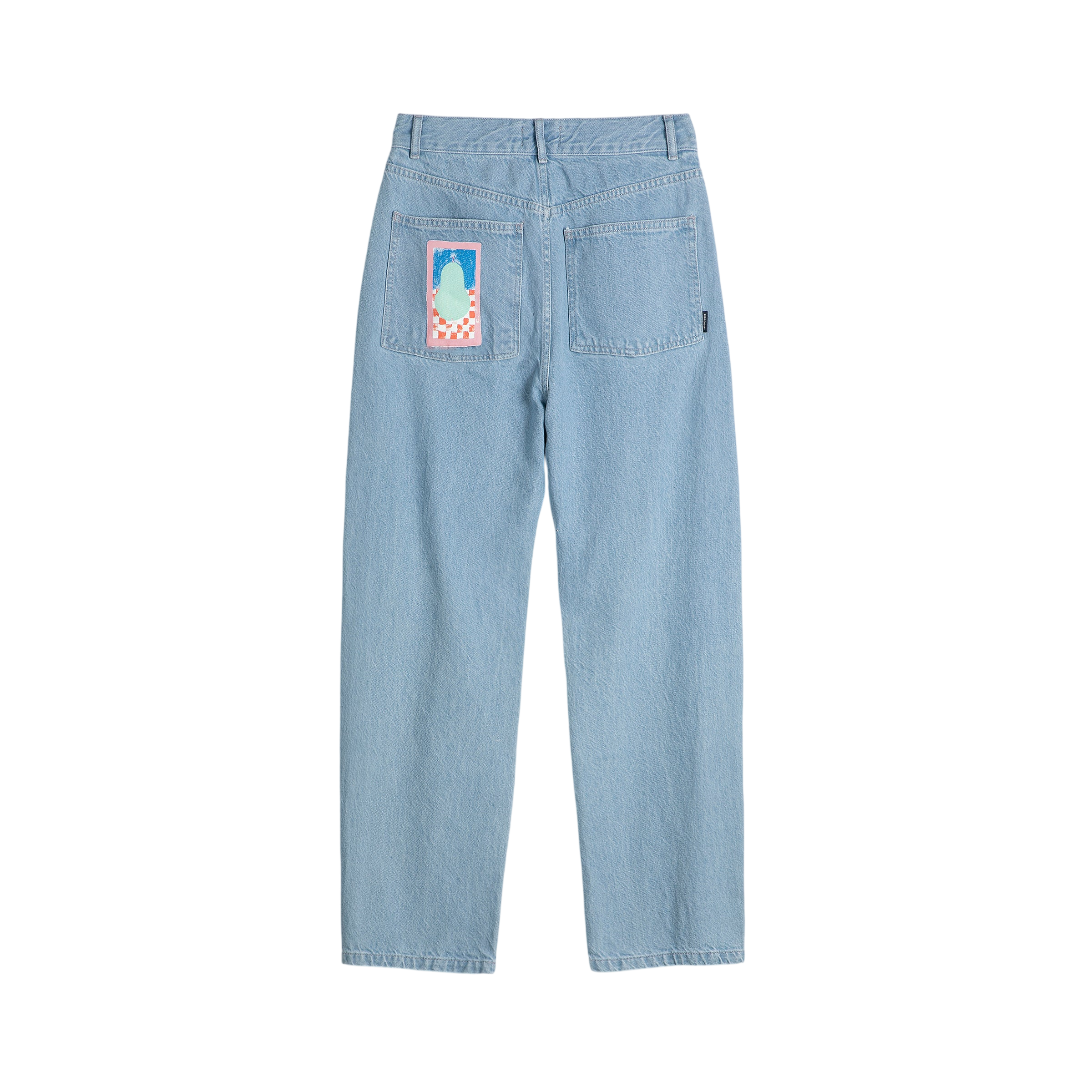 Jeans adulte taille haute Simple Pear Bleu clair