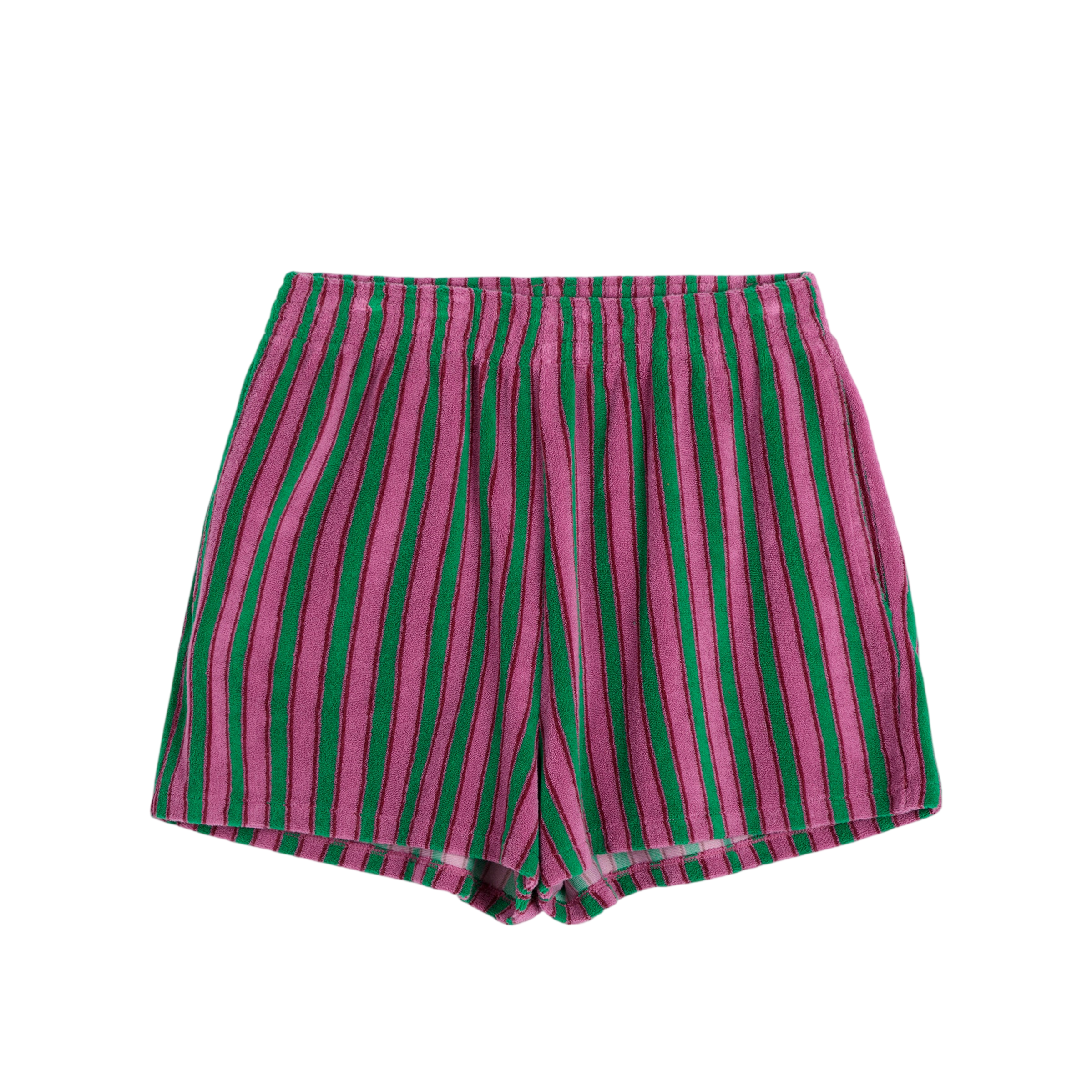 Adult Shorts Striped Terry Multicolor