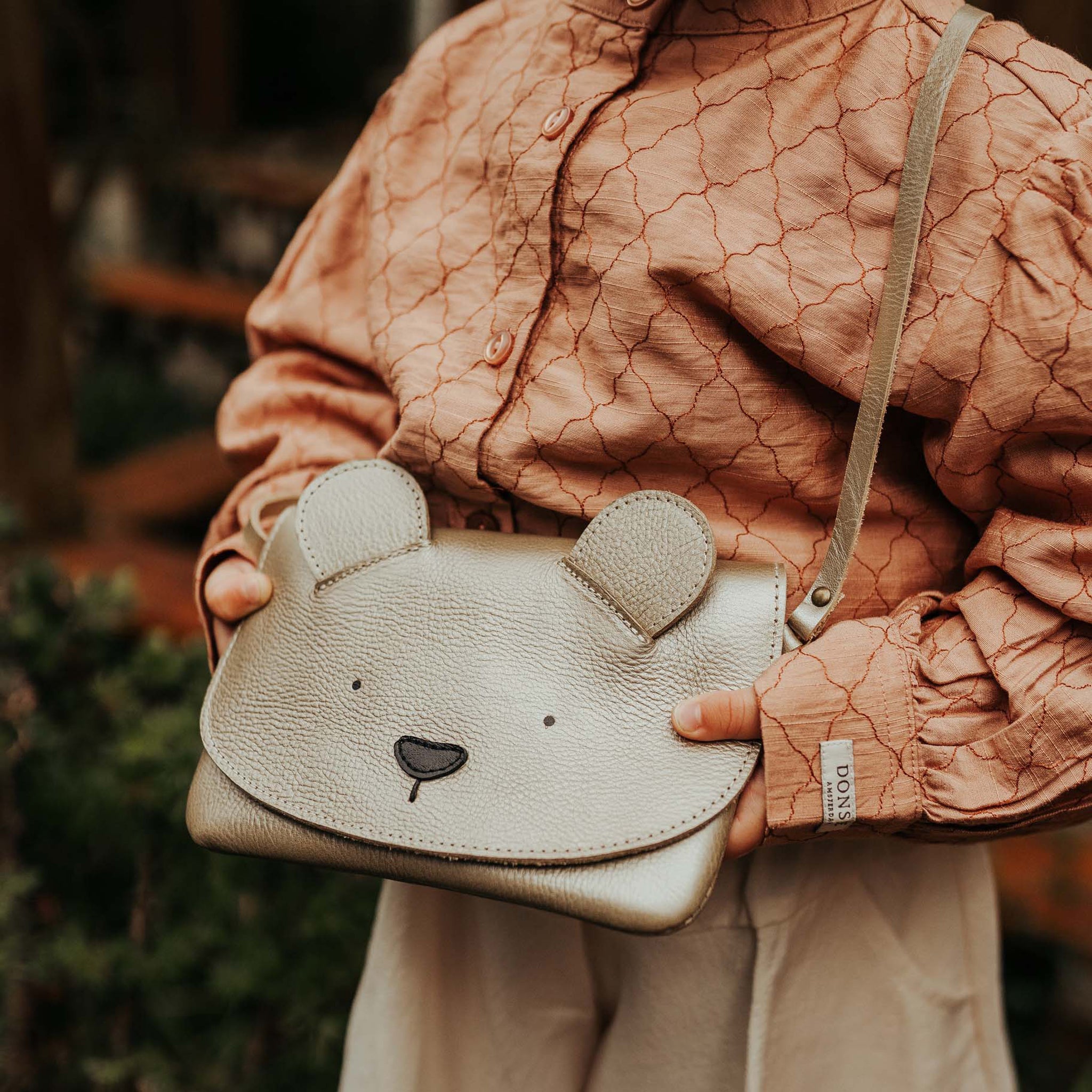 Tasche Alaula Bear Champagne Metallic