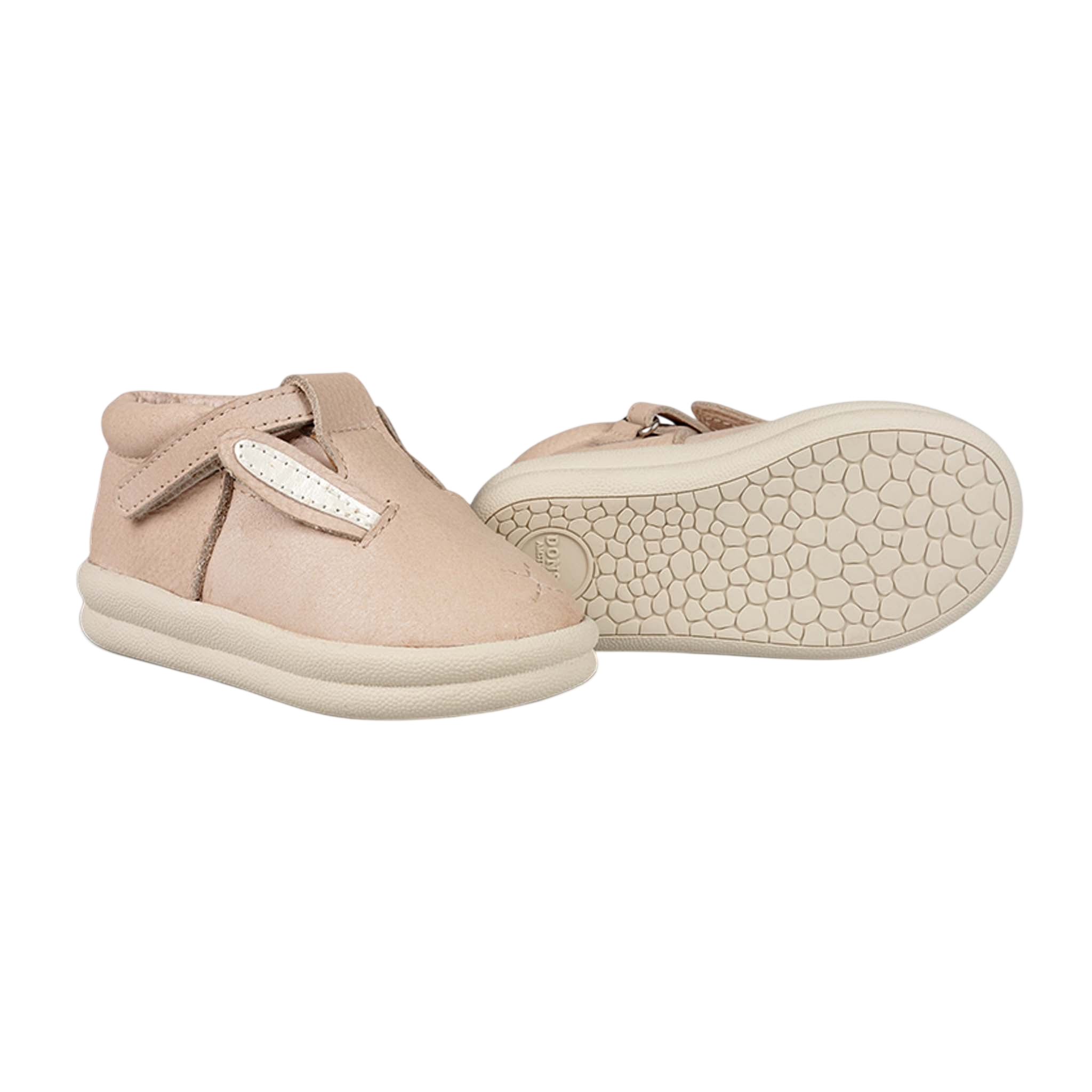 Baby shoes Zilpa Pink Bunny Powder Metallic Nubuck