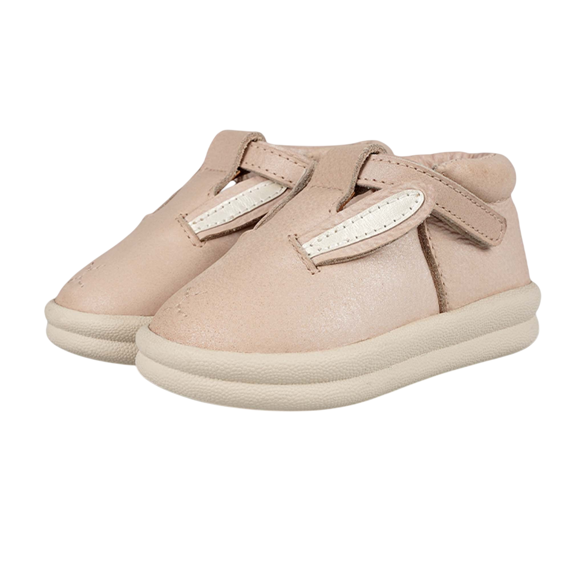 Baby shoes Zilpa Pink Bunny Powder Metallic Nubuck