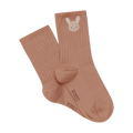 Socken Bell Fluffy Bunny Rose Dawn