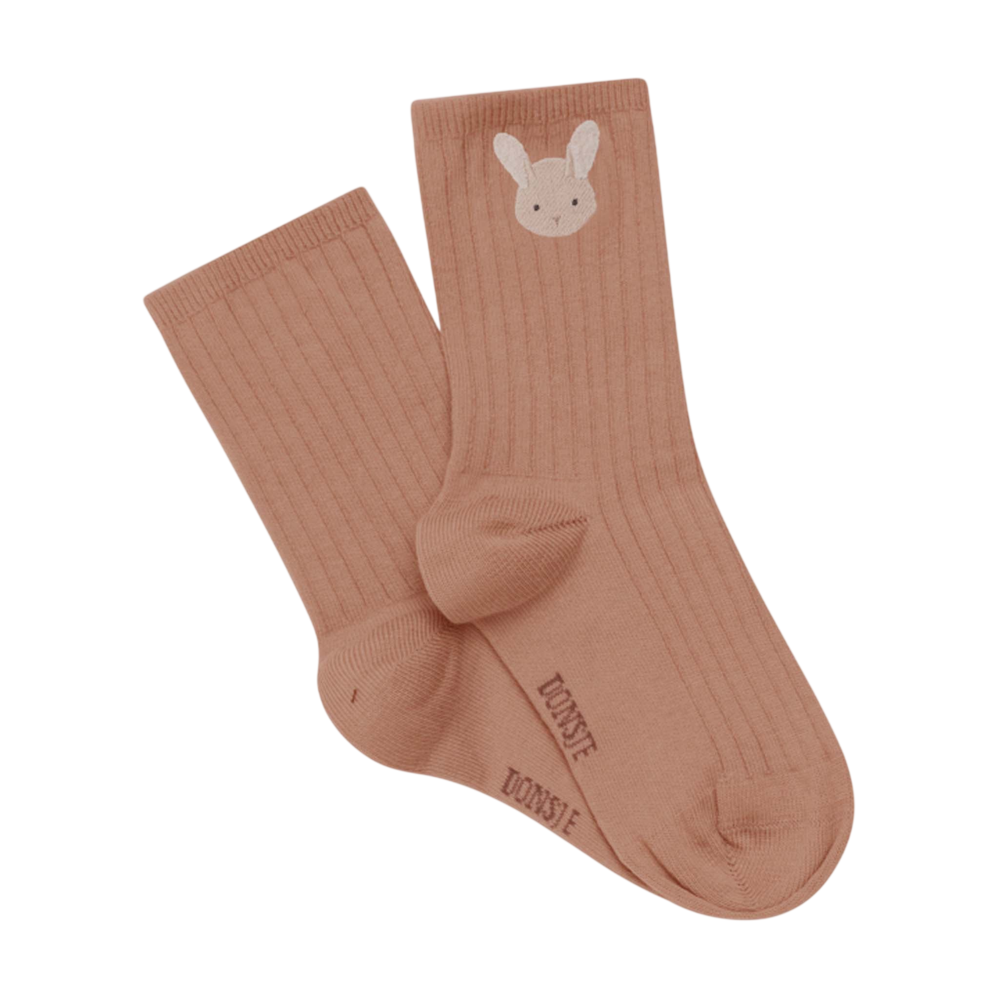 Socken Bell Fluffy Bunny Rose Dawn