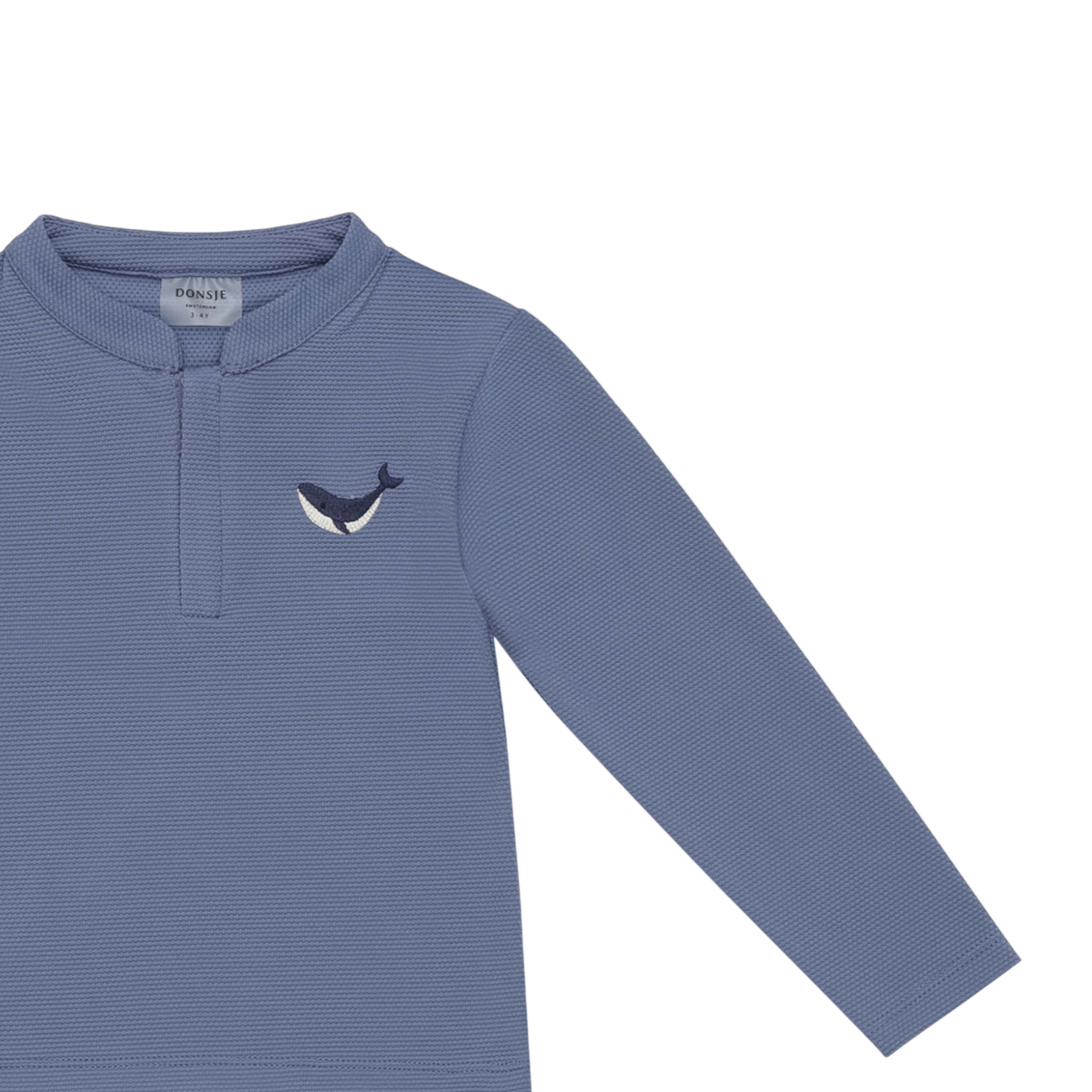 Swim shirt Harvie Whale Royal Blue