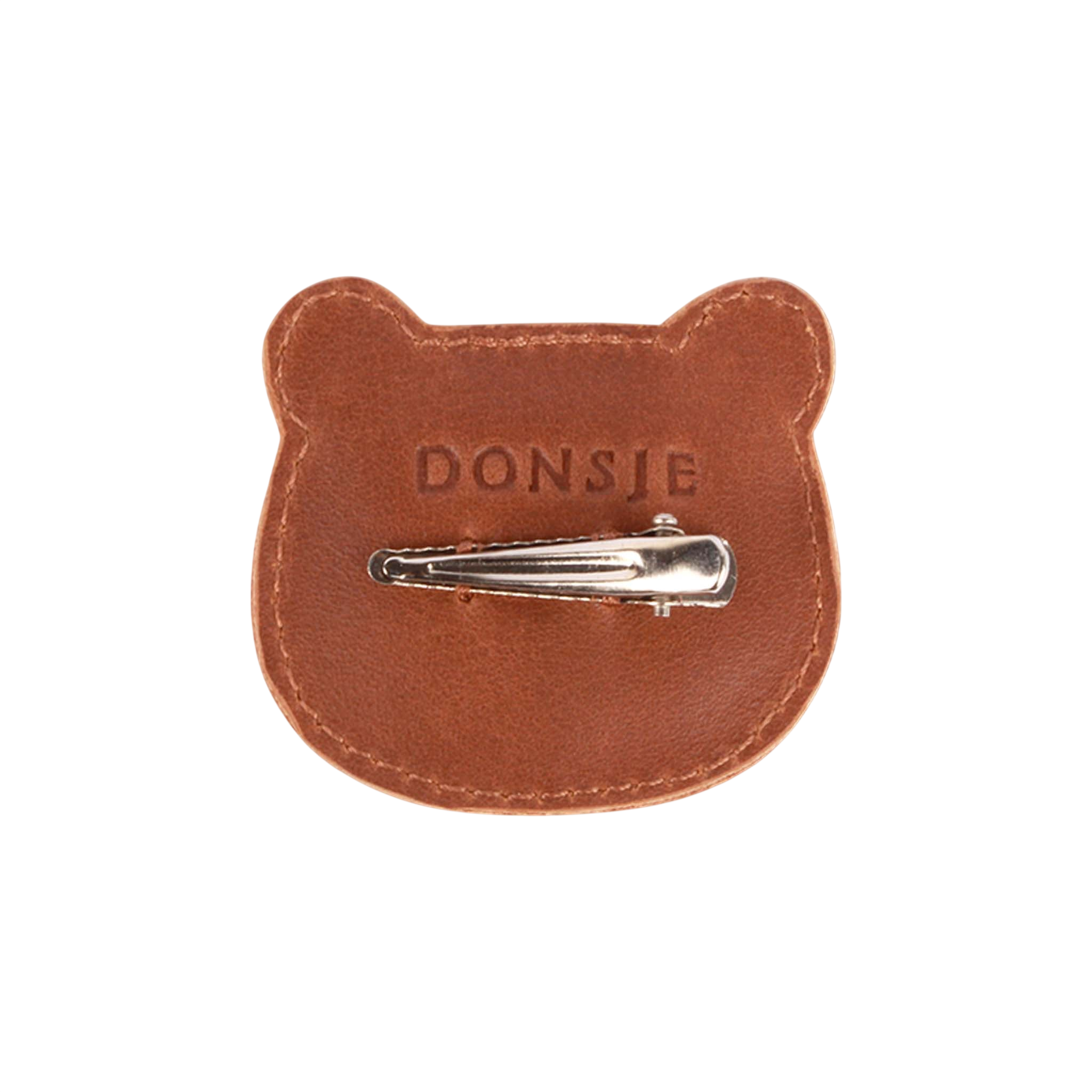 Pince à cheveux Josy Bear Cognac Classic
