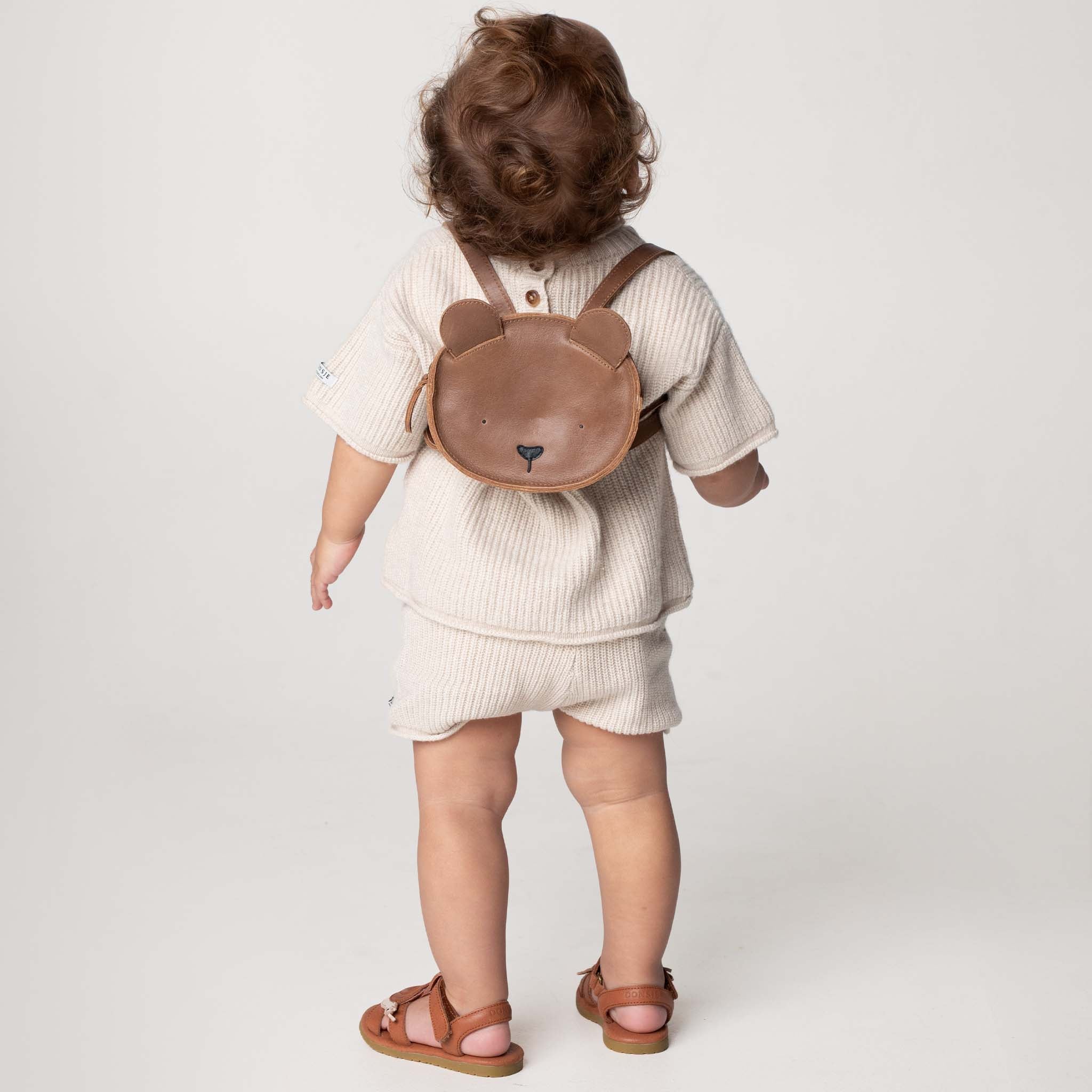 Kapi Classic Bear Cognac Classic Leather backpack