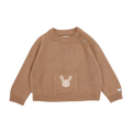 Baby Pullover Loeke Fluffy Bunny Rose Mocha