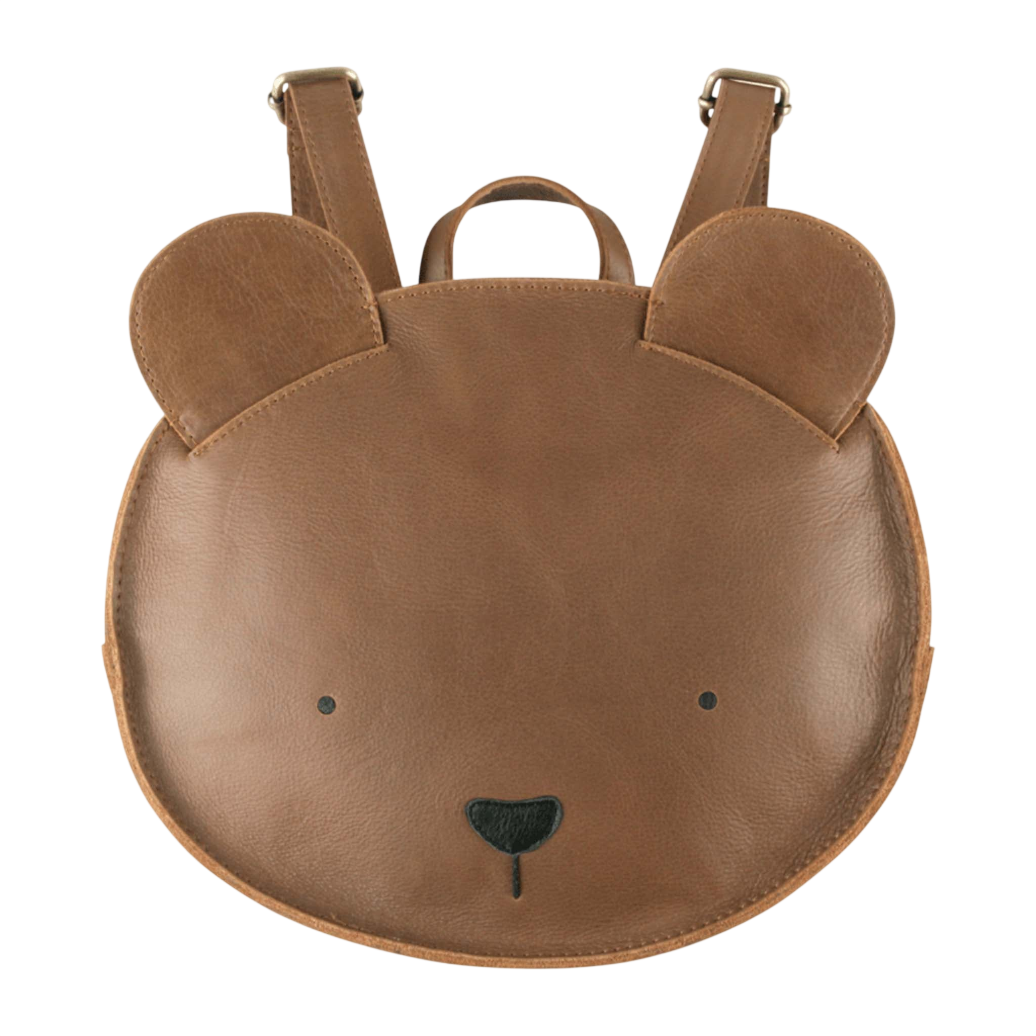 Umi Bear Cognac Classic Leather backpack
