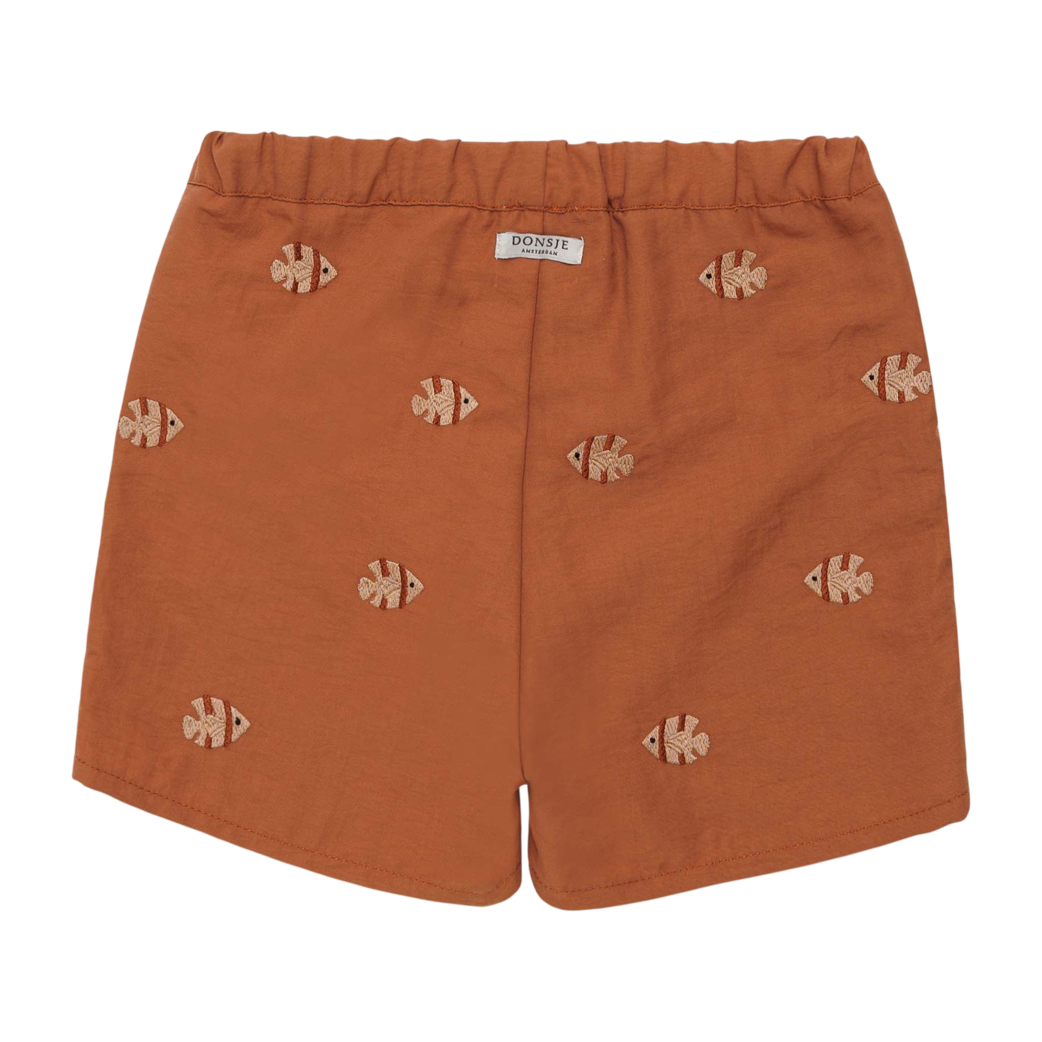 Wangu Moonfishes Rust swim trunks