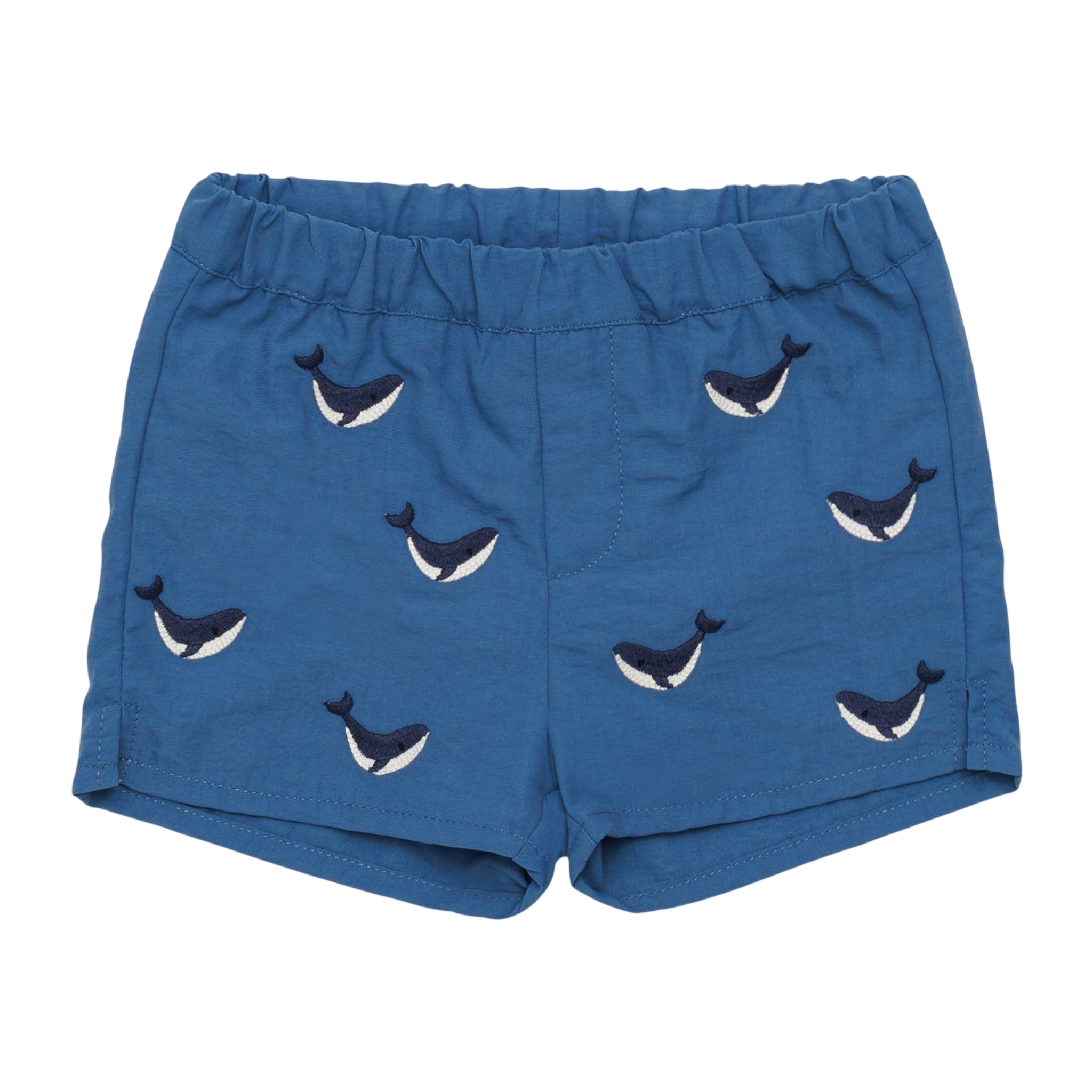 Wangu Whales Royal Blue swim trunks