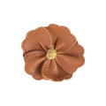 Hair clip Zaza Fields Hibiscus Maple Leather