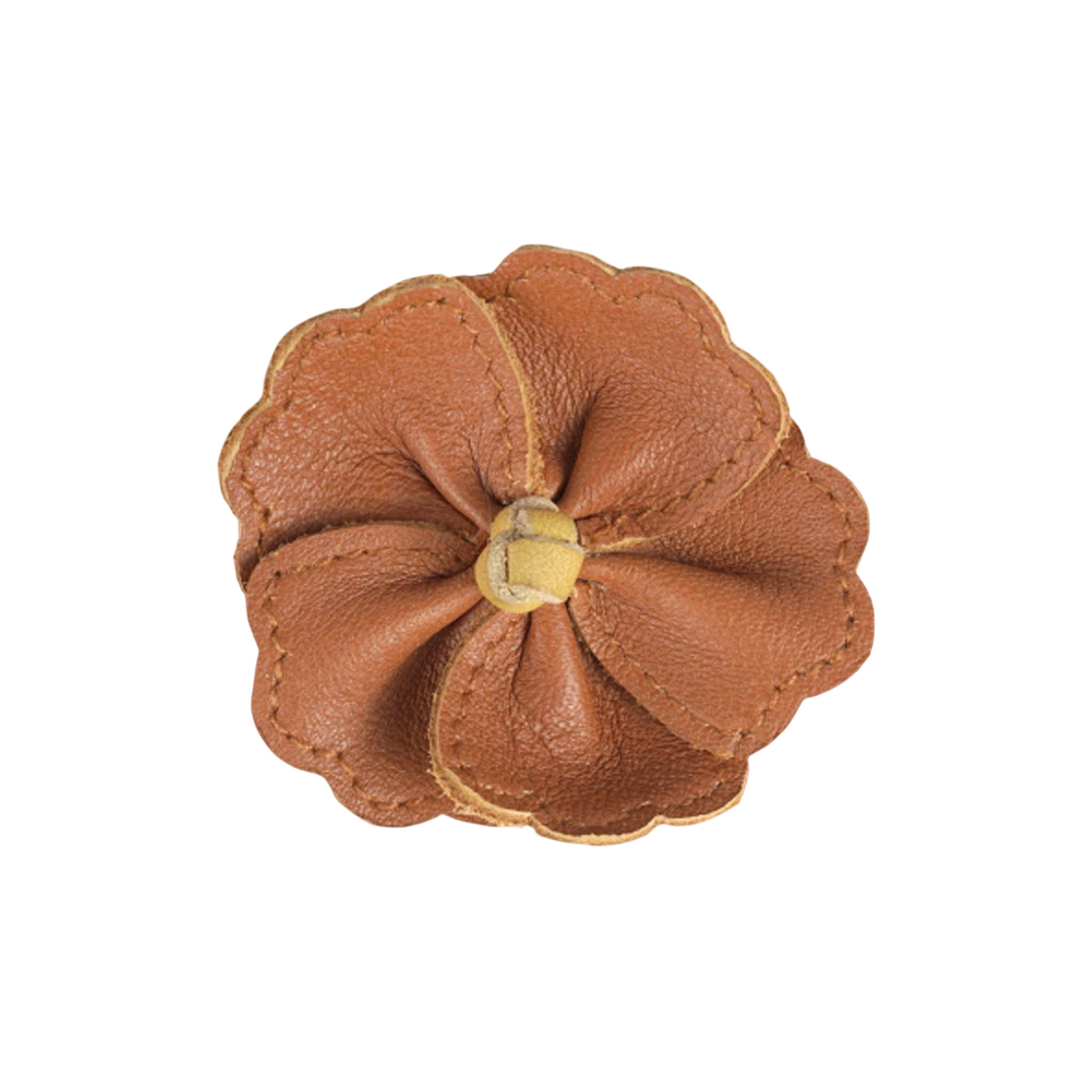 Hair clip Zaza Fields Hibiscus Maple Leather