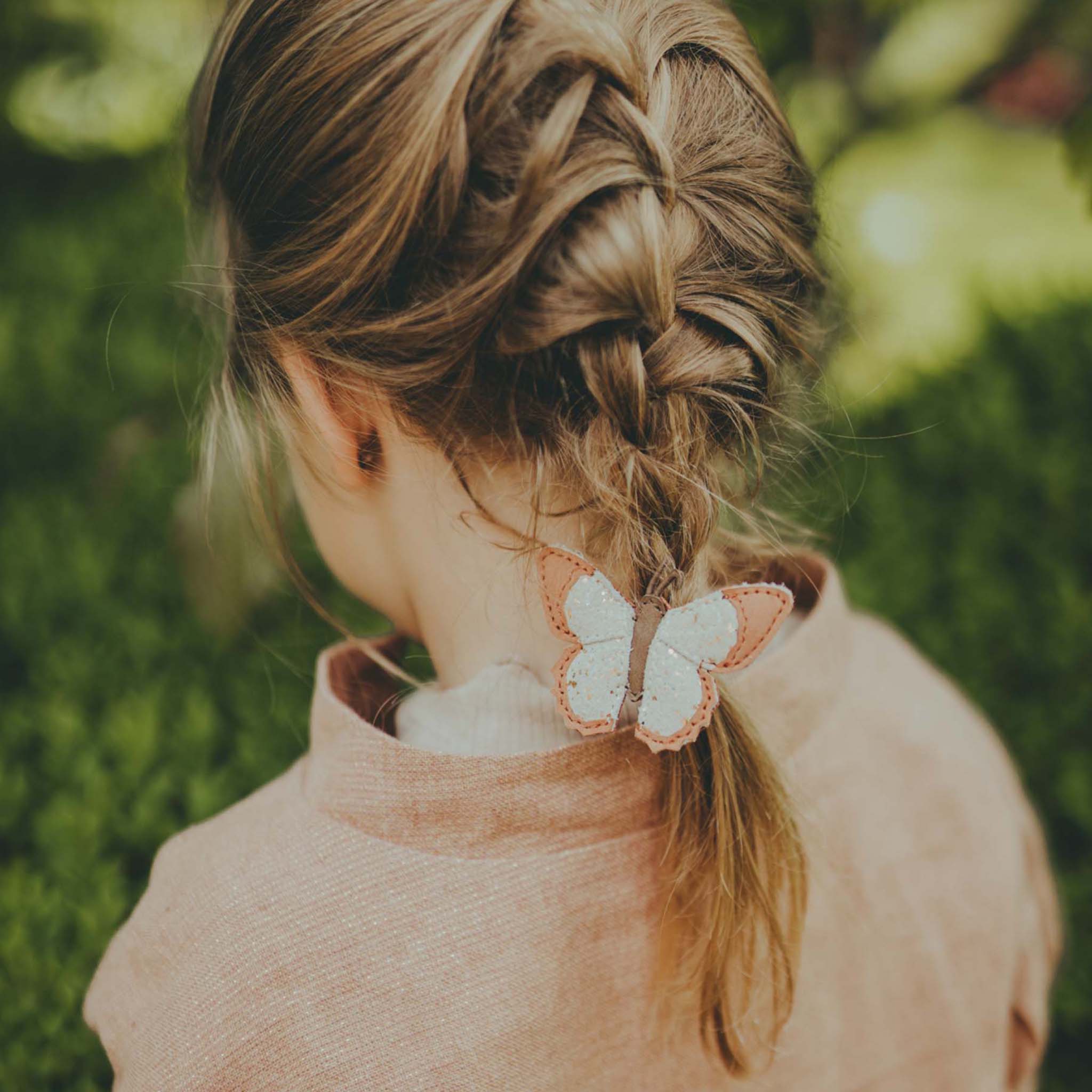 Pince à cheveux Zaza Sky Papillon Walnut Nubuck