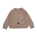 Baby Pullover Loeke Bear Taupe