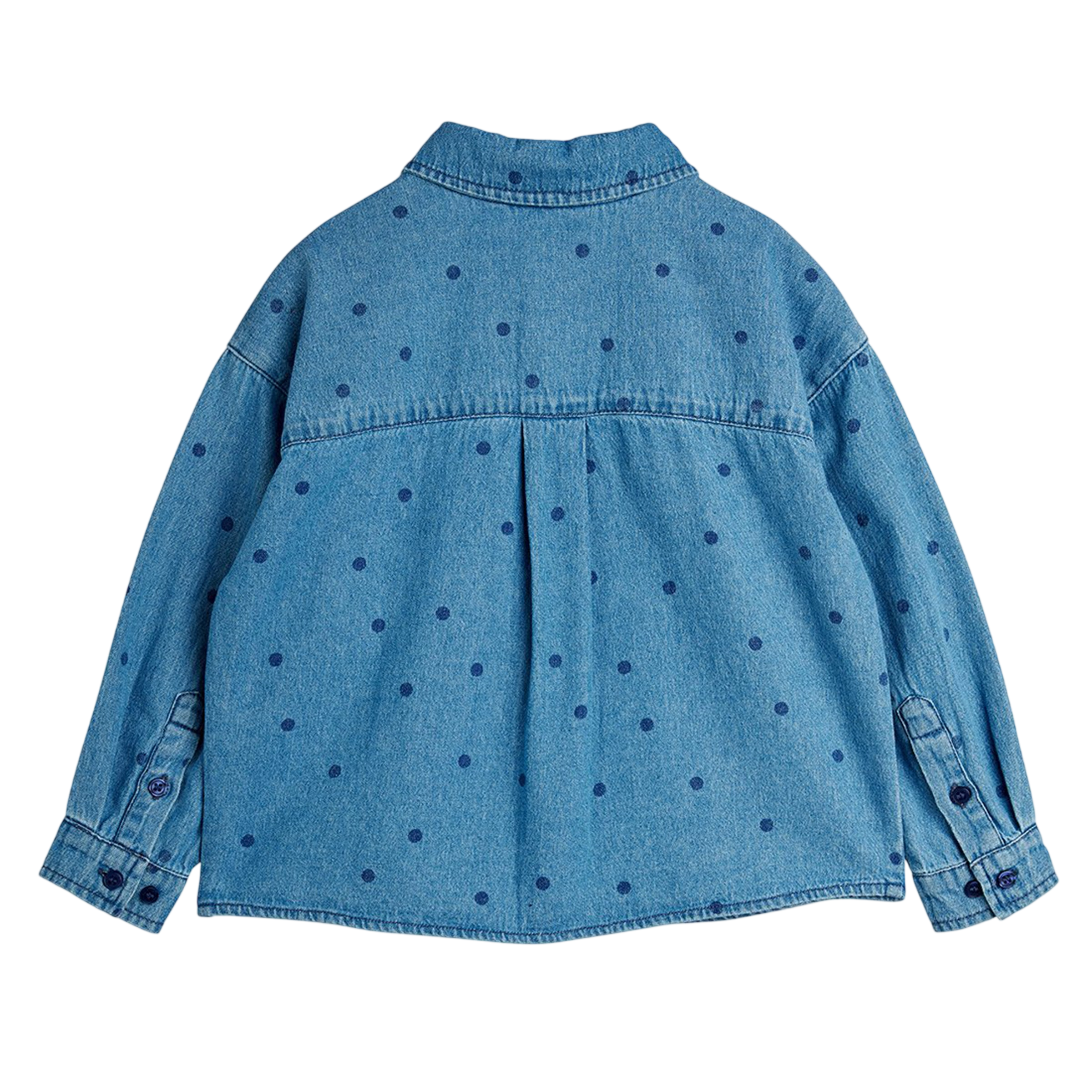 Hemd Denim Dots Blue