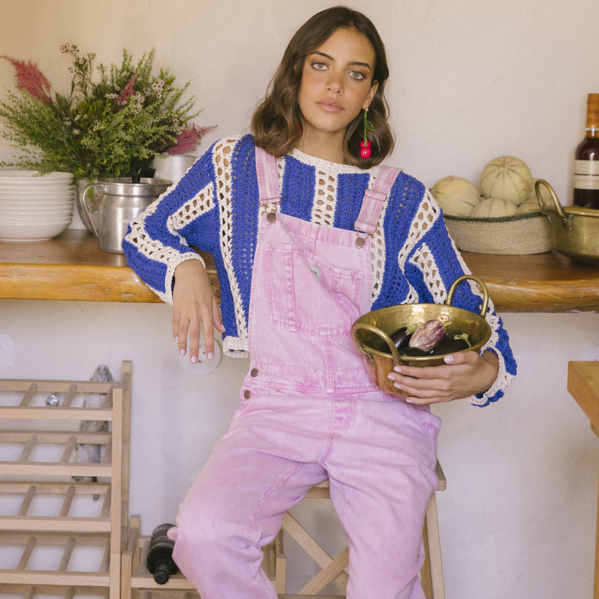 Salopette adulte rose fuchsia