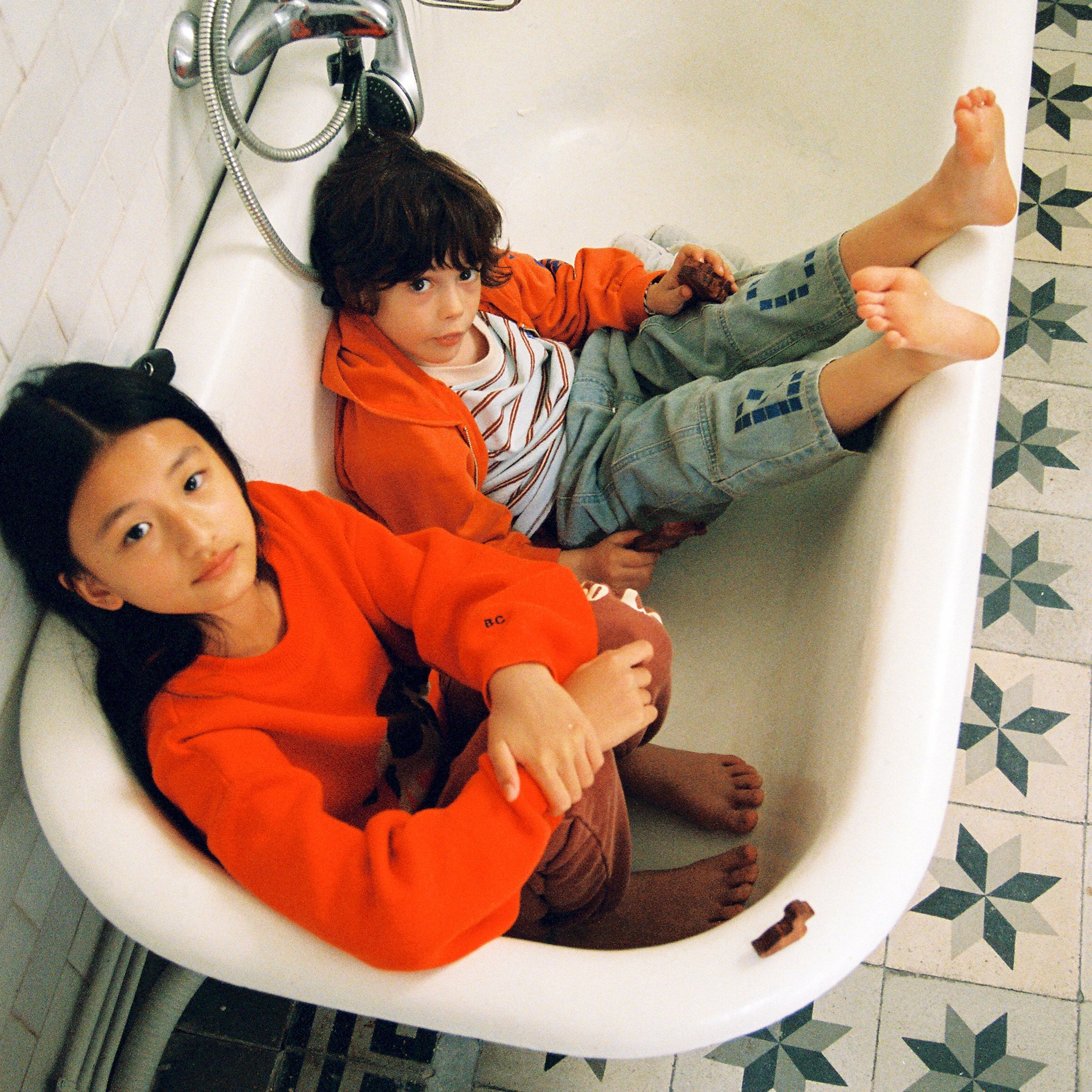 Jeans Square Bobo Choses Bleu de Prusse