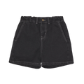 Short en denim noir délavé