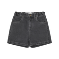 Short Faded Black Denim