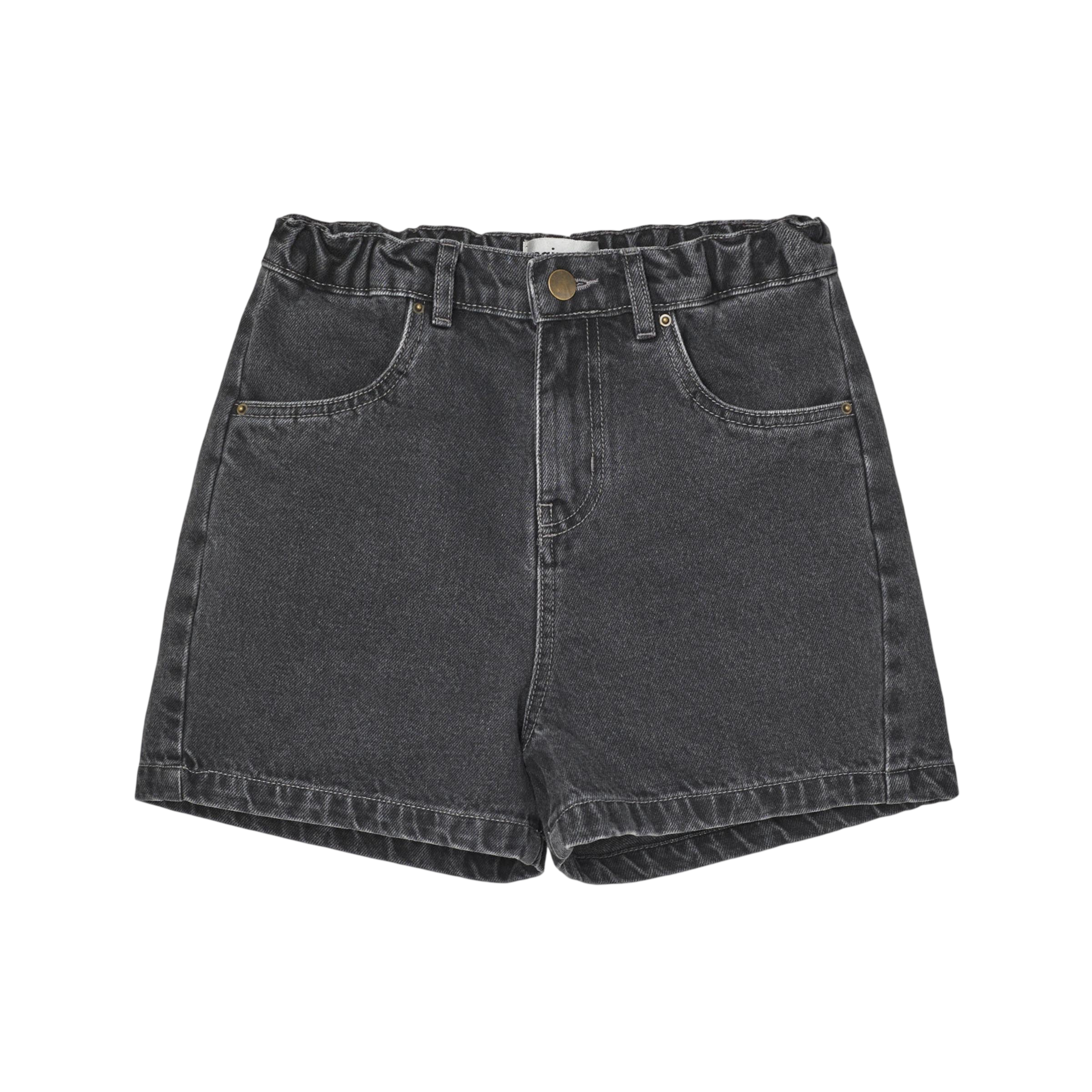 Shorts Faded Black Denim