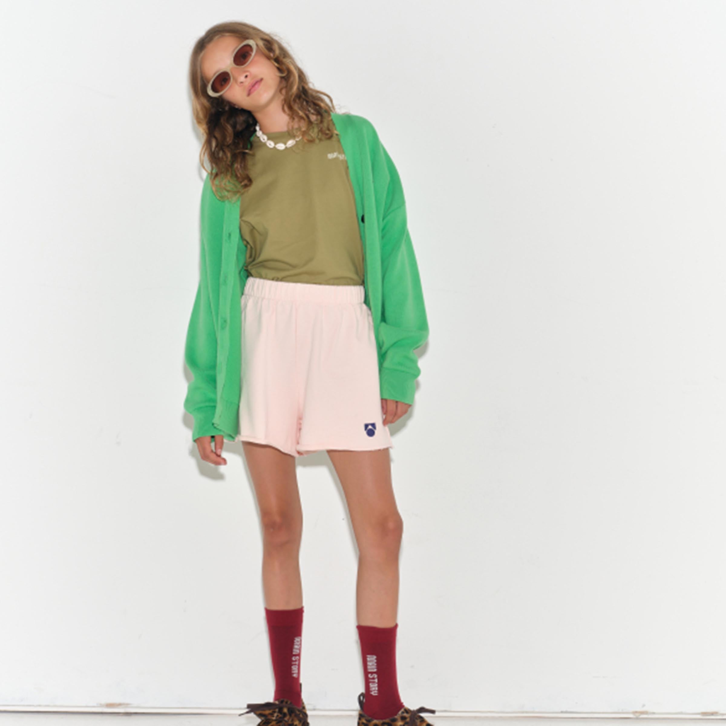 Short Peach Dust Fleece