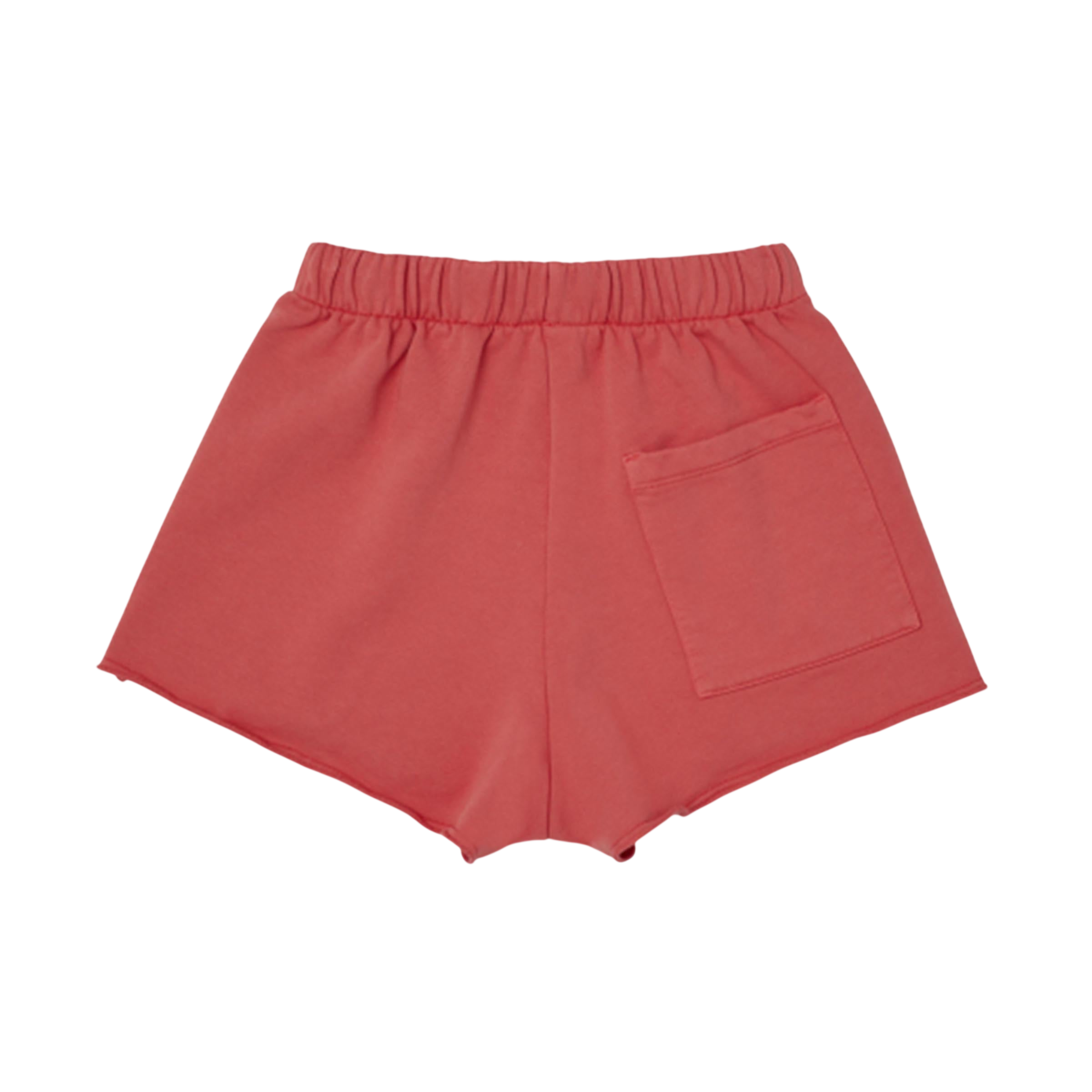Cranberry fleece shorts