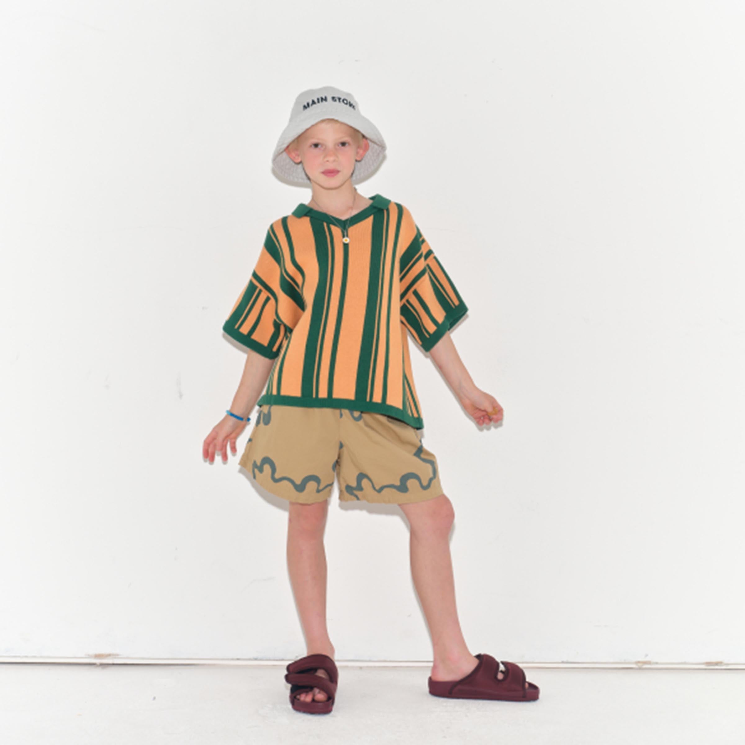 Green Peach Knit T-shirt