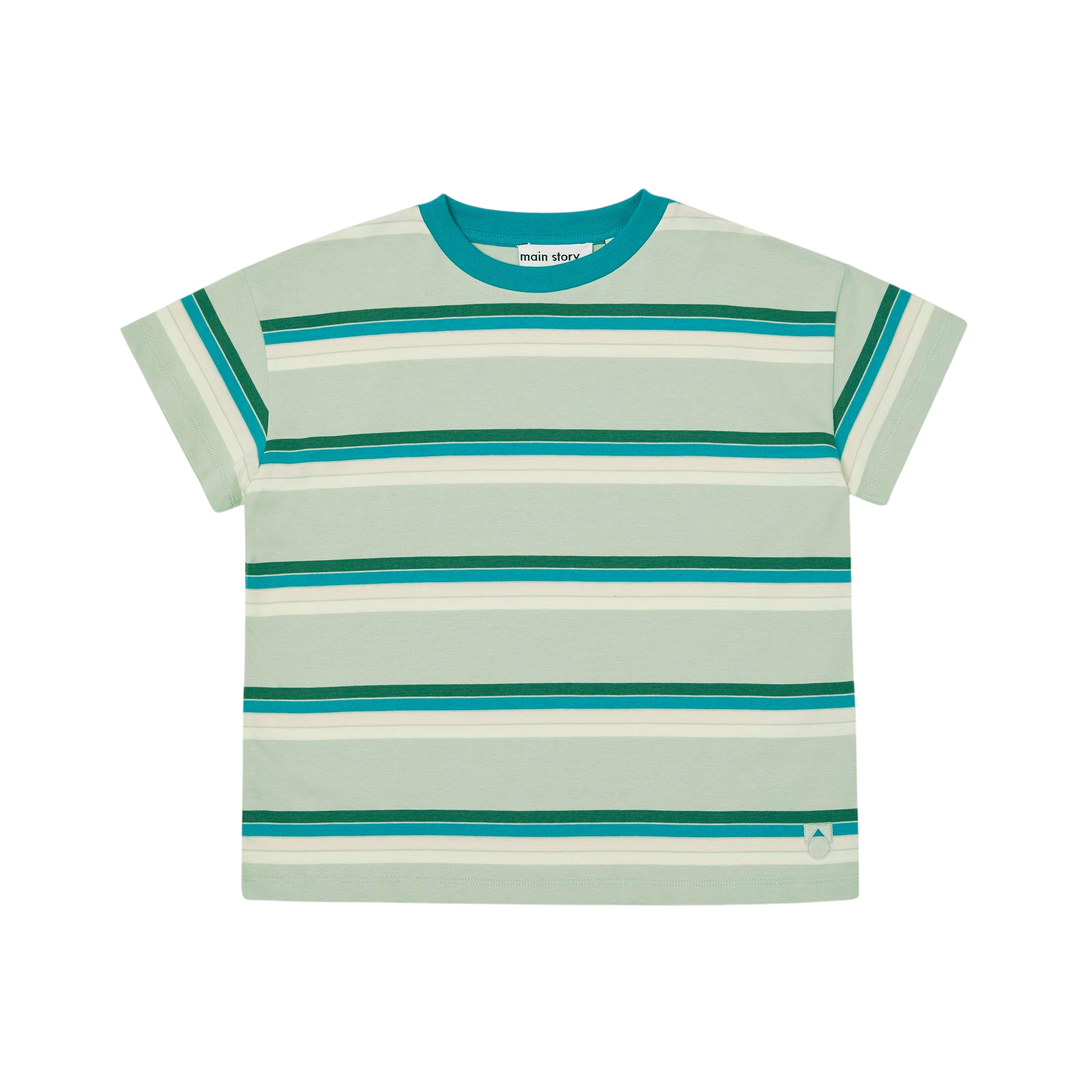 T-shirt Green Tint Stripe Jersey
